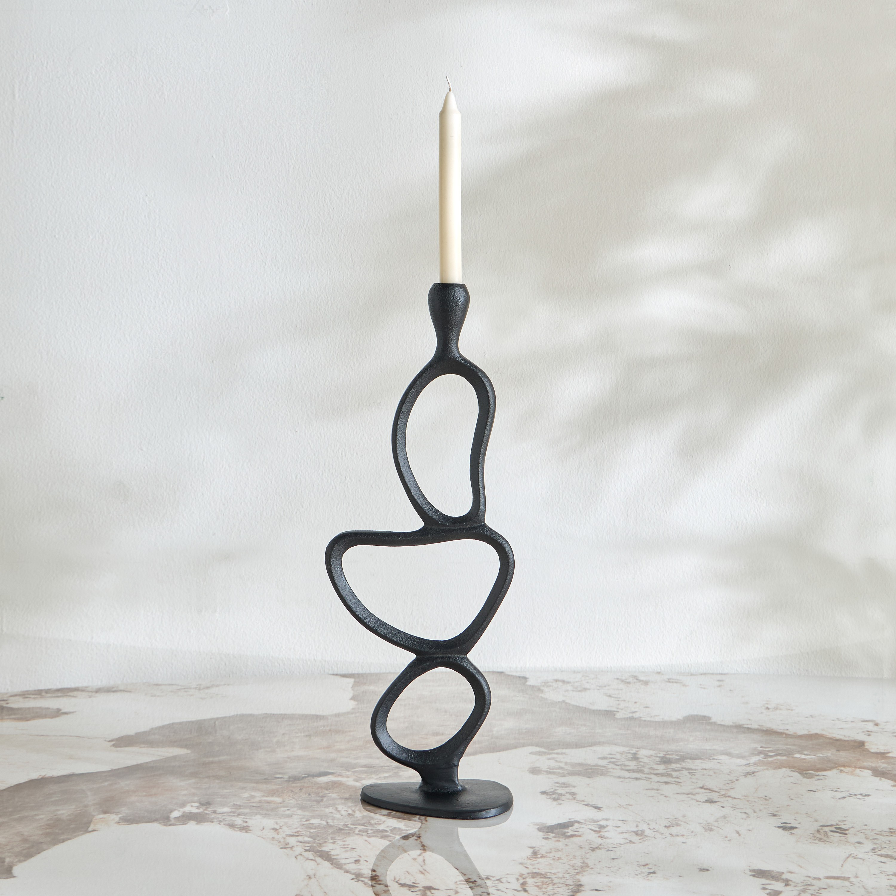 Nouf Serra Metal Taper Candleholder - 45 cm-household-decor-candleholdersandlanterns-image-1