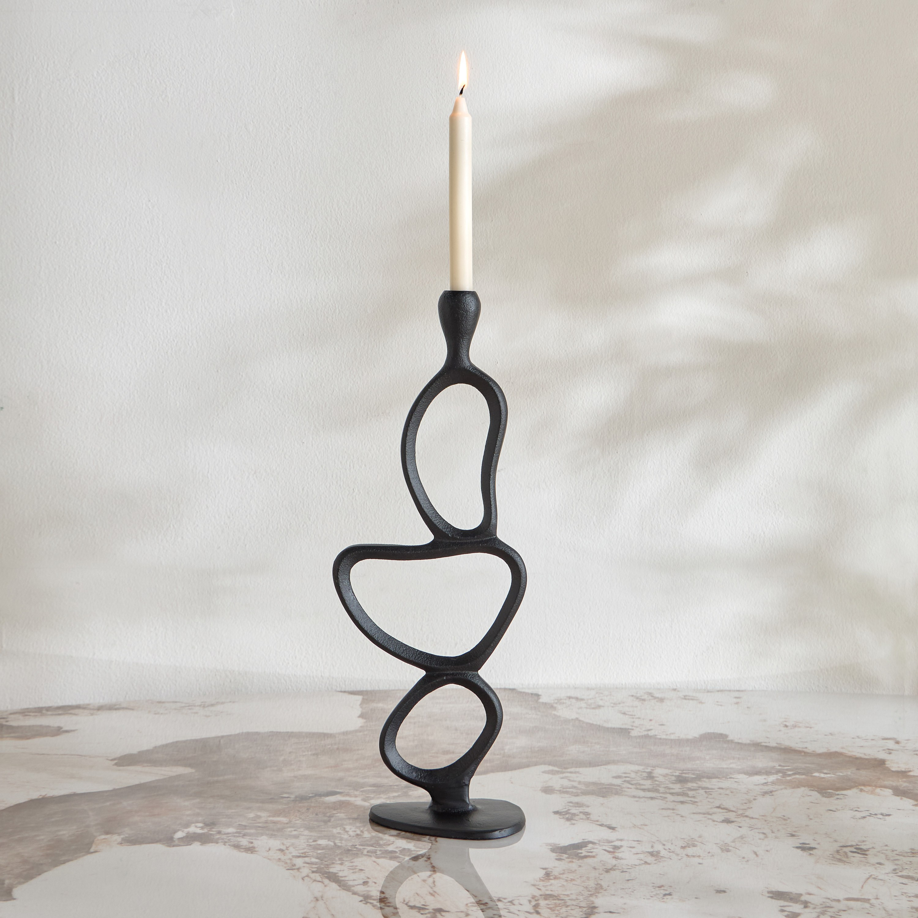 Nouf Serra Metal Taper Candleholder - 45 cm-household-decor-candleholdersandlanterns-image-2