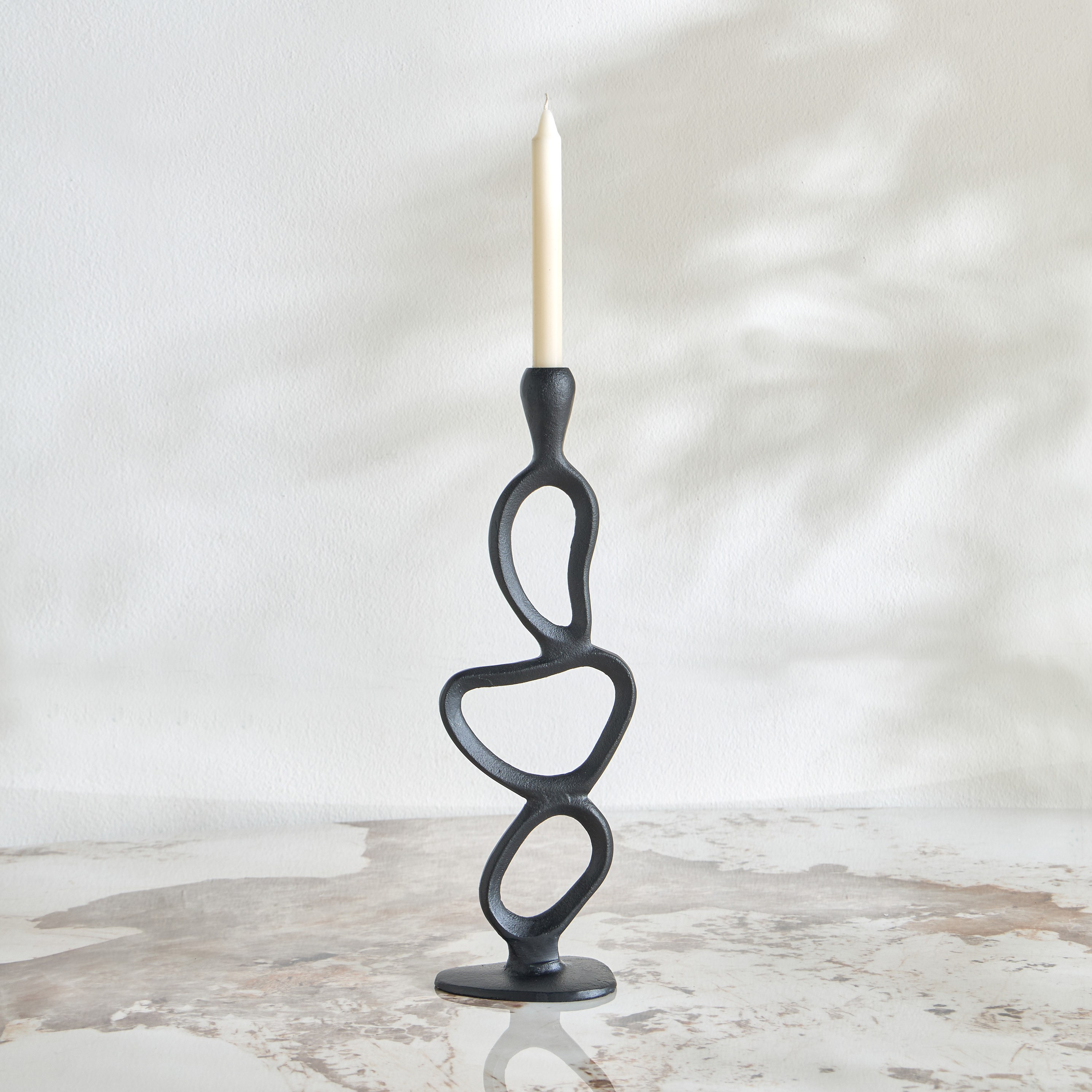 Nouf Serra Metal Taper Candleholder - 40 cm-household-decor-candleholdersandlanterns-image-1