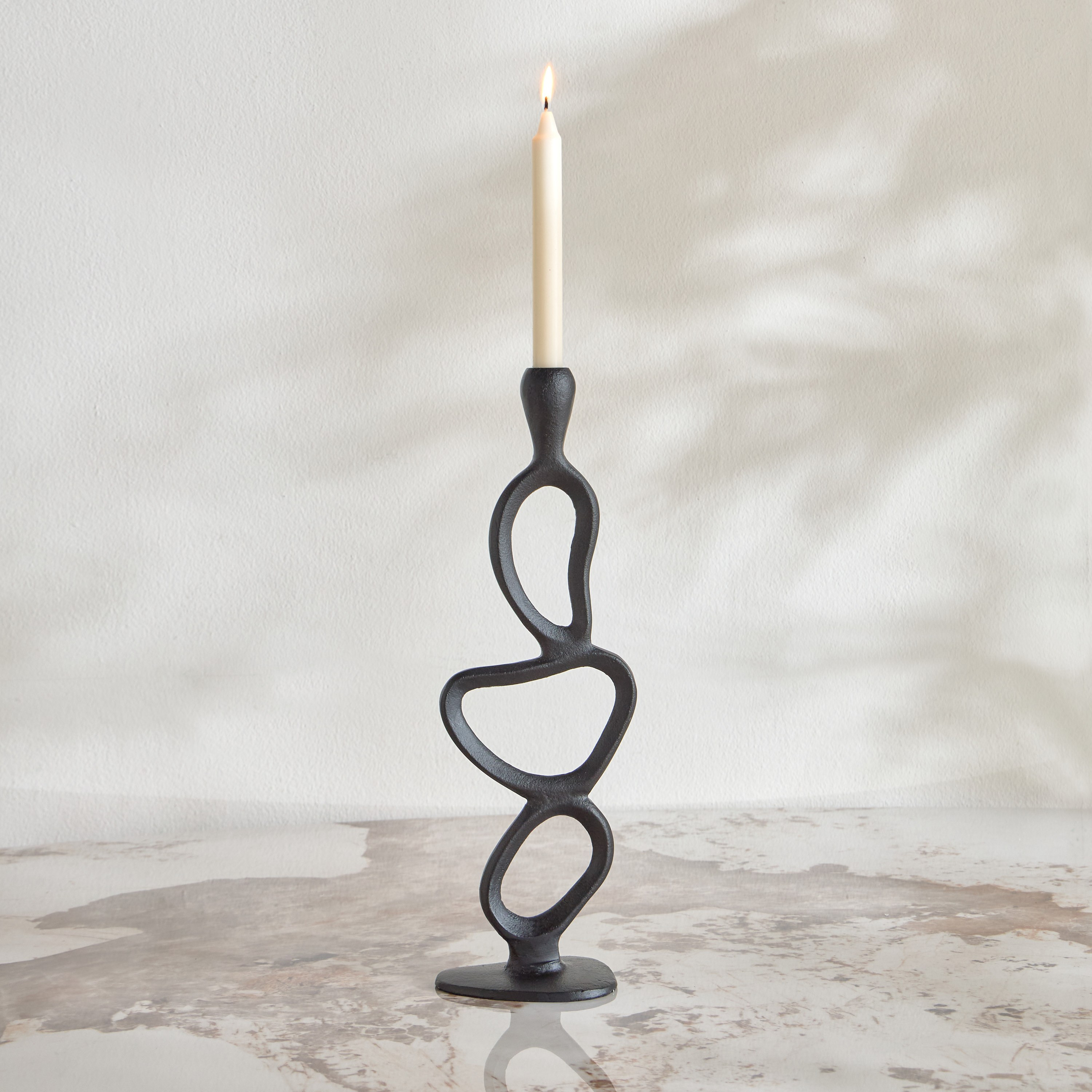 Nouf Serra Metal Taper Candleholder - 40 cm-household-decor-candleholdersandlanterns-image-2