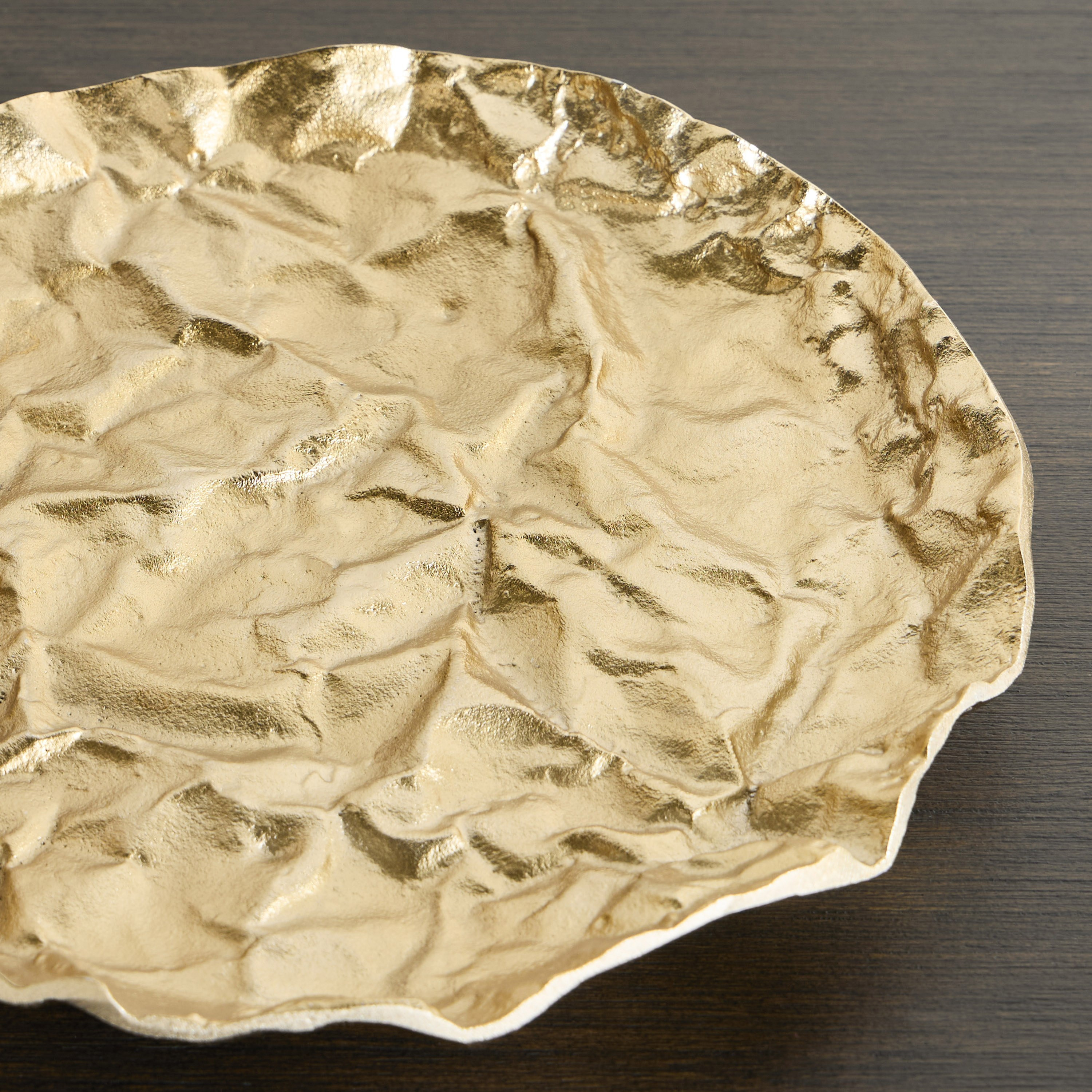 Dahab Fatima Adria Metal Decorative Bowl - 32 cm-household-decor-vasesandbowls-image-2