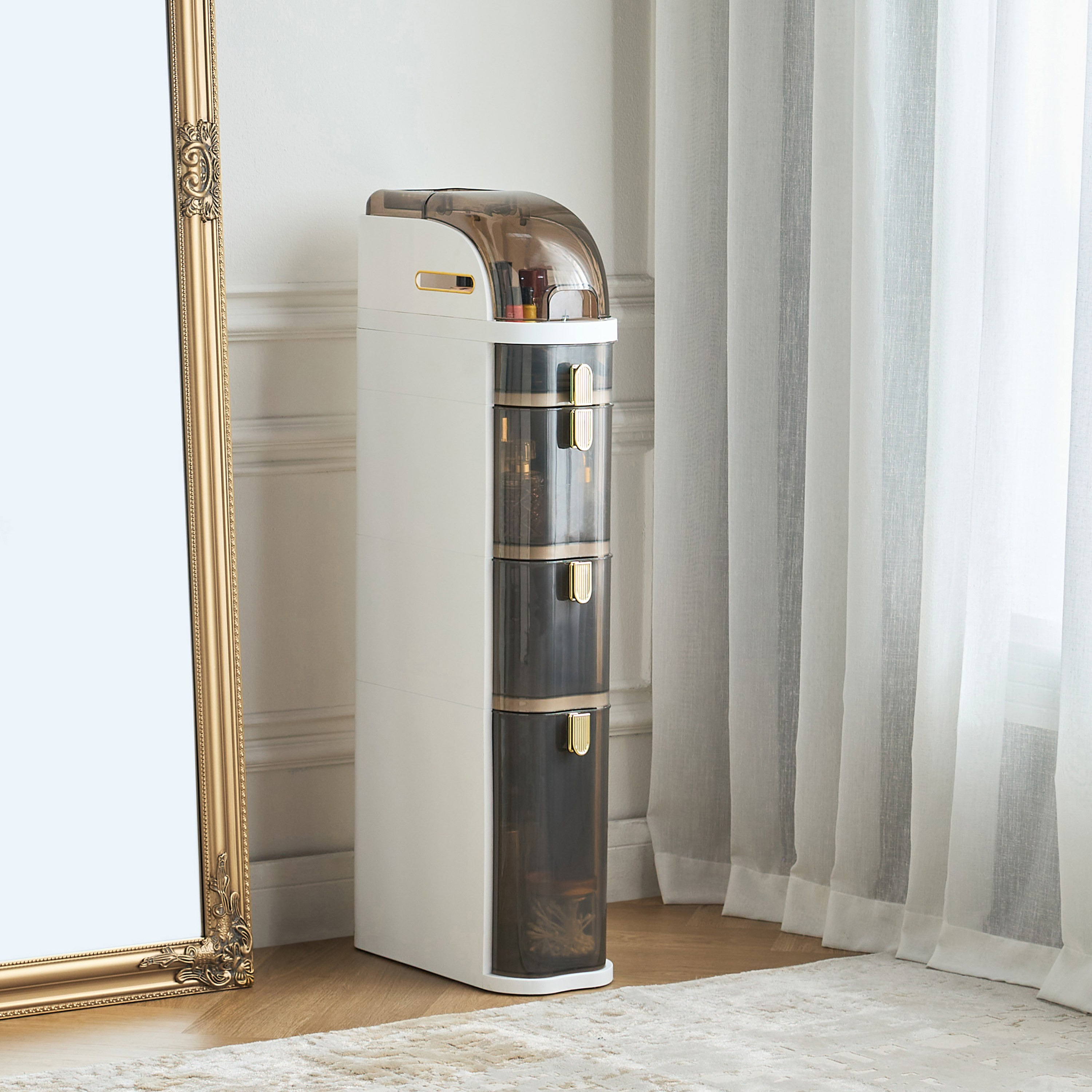 Sofia 4-Tier Storage Rack - 18x41 cm-household-storage-storagesolutions-drawercabinets-image-5