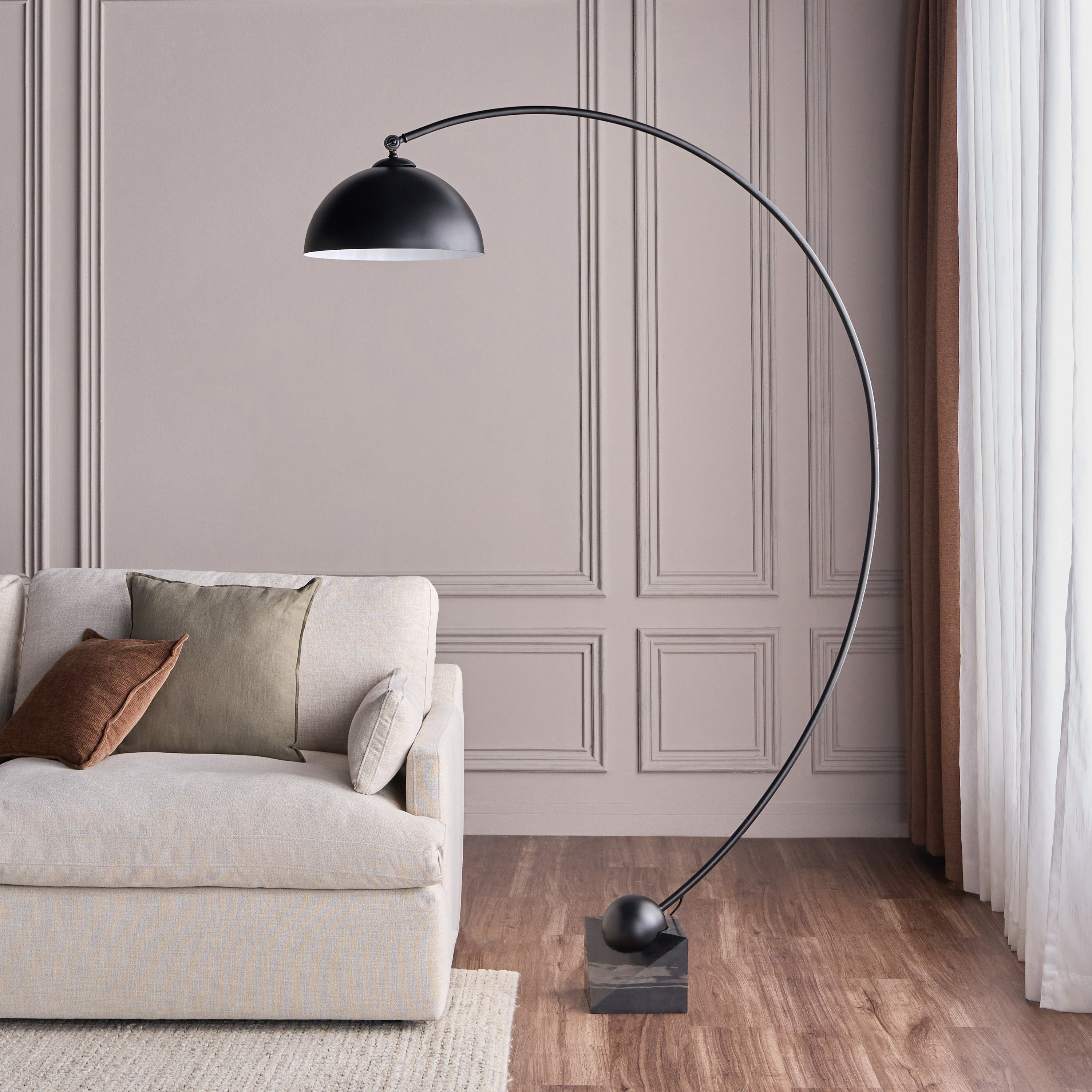 Specter Metal Arc Floor Lamp - 199 cm-household-lighting-floorlamps-image-1