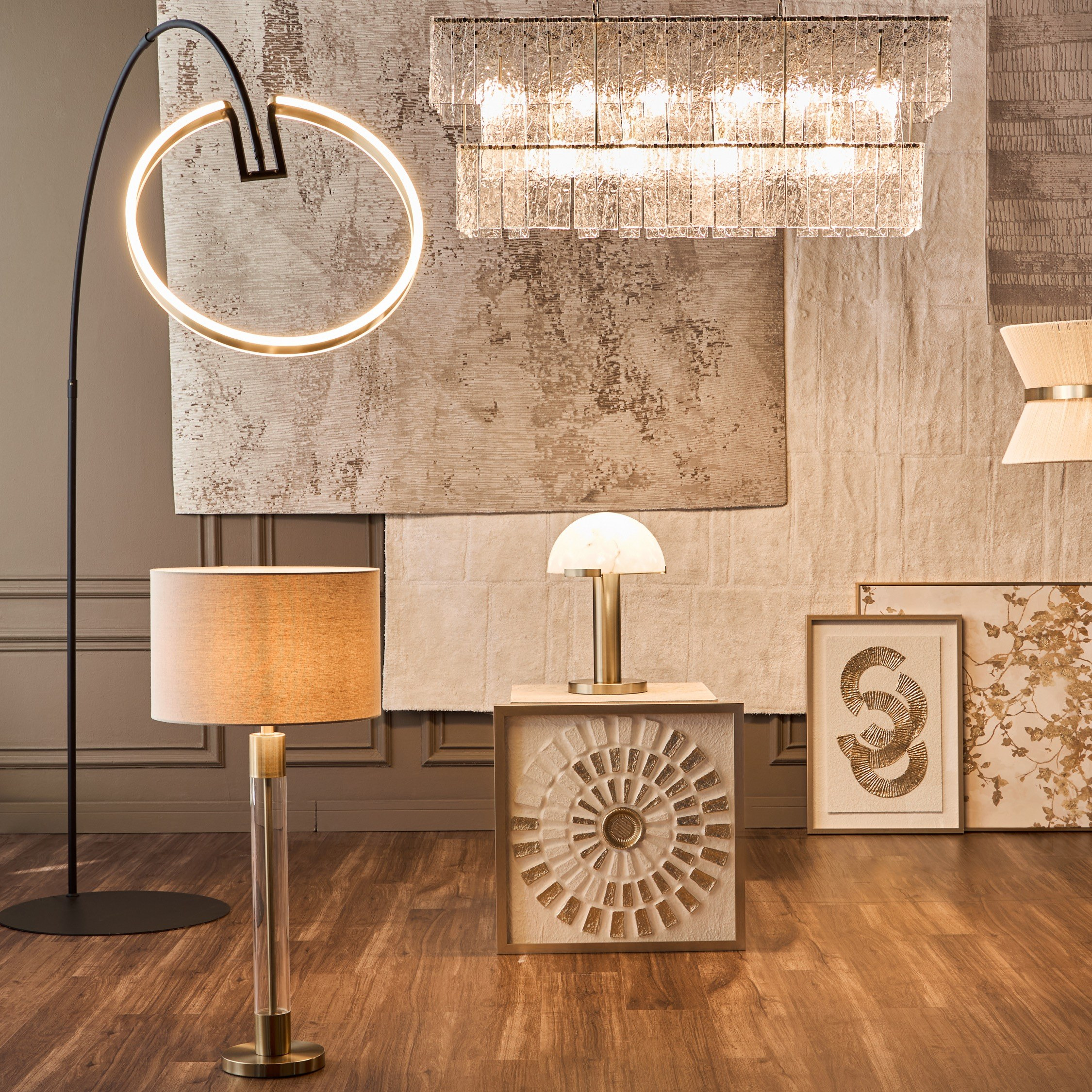 مصباح طاولة معدن - دانية -45 سم-household-lighting-tableanddesklamps-image-5