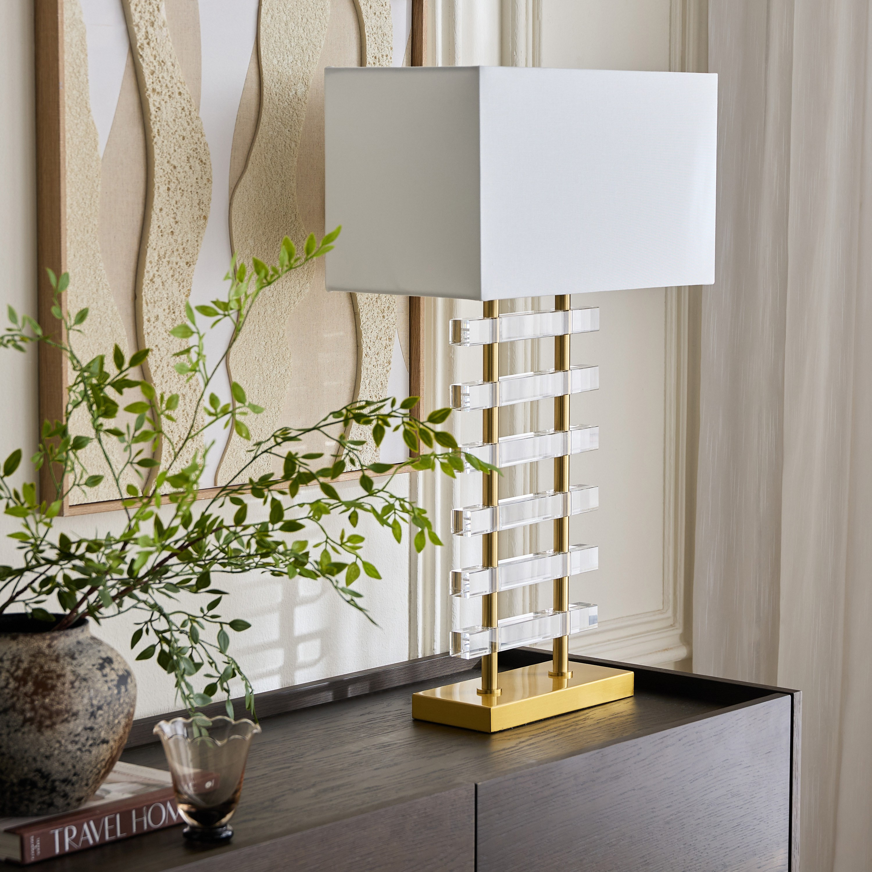 Adhara Acrylic Table Lamp - 76 cm-household-lighting-tableanddesklamps-image-4