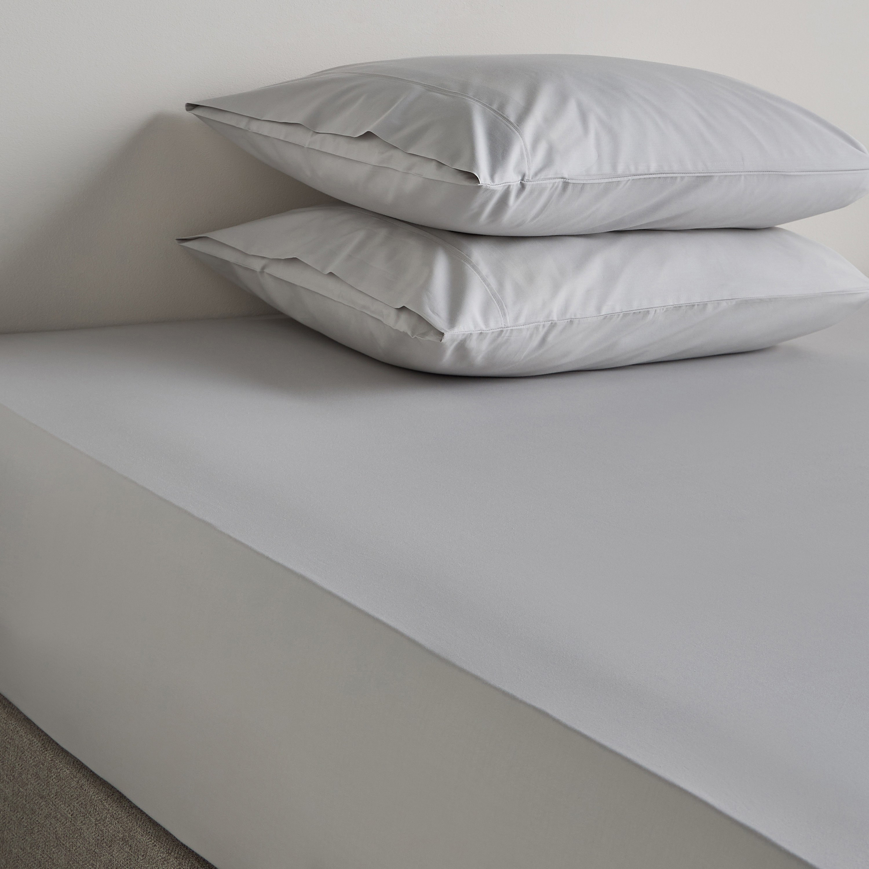 Organic Cotton Tencel Percale 3-Piece Full Fitted Sheet Set - 120x200 cm-household-bedding-sheetsandpillowcases-fittedsheets-image-1