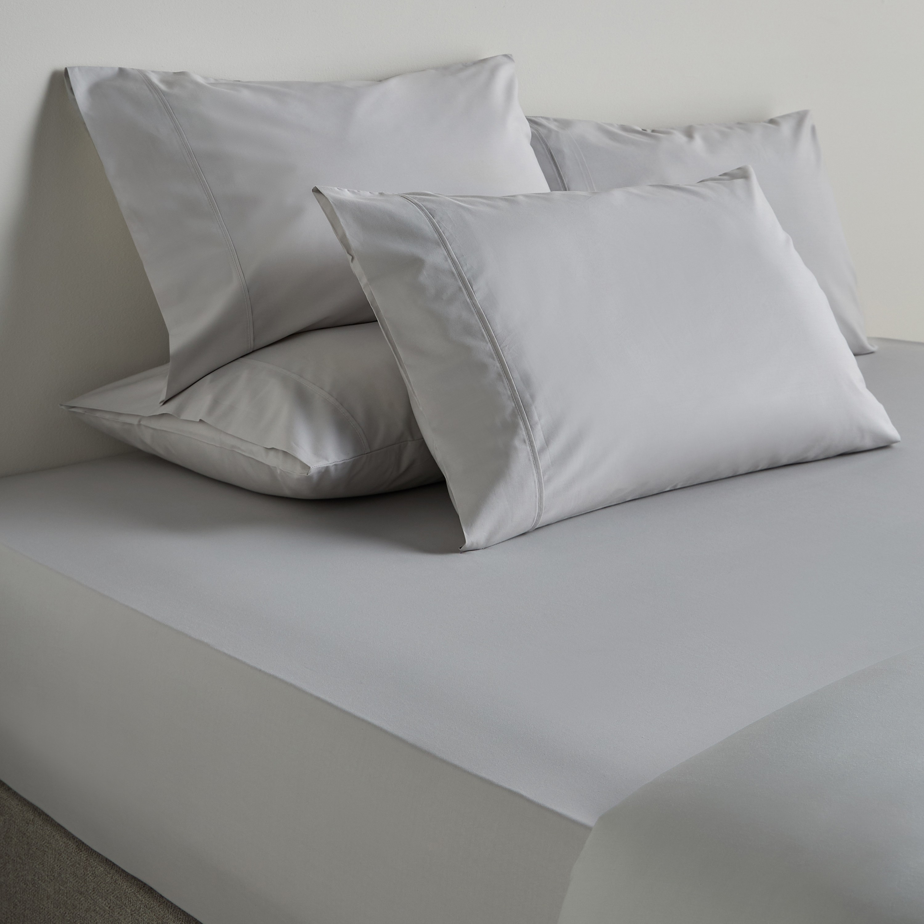 طقم شرشف مطّاطي كينج 3 قطع تينسيل بيركال من القطن العضوي - 180×205 سم-household-bedding-sheetsandpillowcases-fittedsheets-image-6