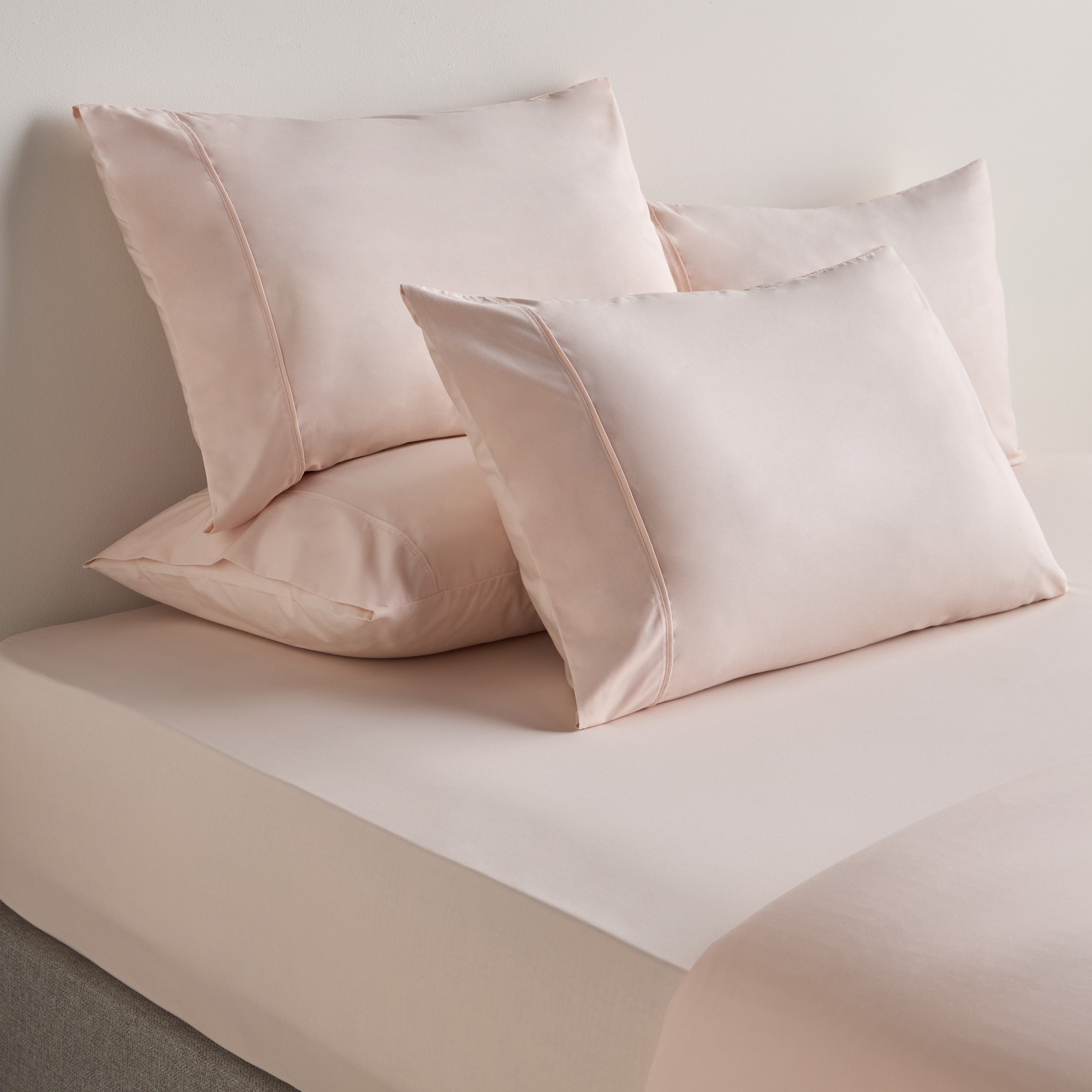 Organic Cotton Tencel Percale 3-Piece Queen Fitted Sheet Set - 160x200 cm-household-bedding-sheetsandpillowcases-fittedsheets-image-6