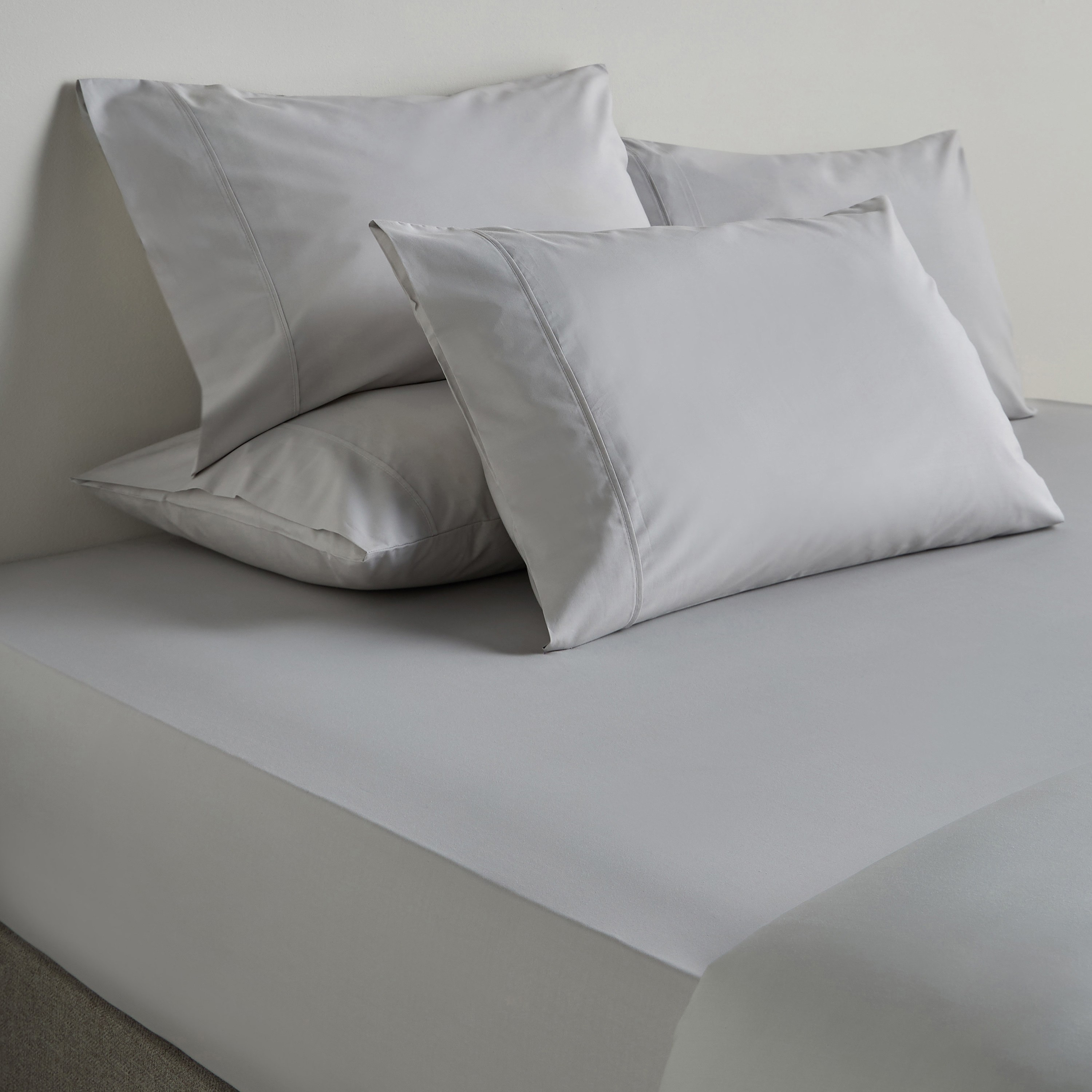 Organic Cotton Tencel Percale 3-Piece Queen Fitted Sheet Set - 160x200 cm-household-bedding-sheetsandpillowcases-fittedsheets-image-6