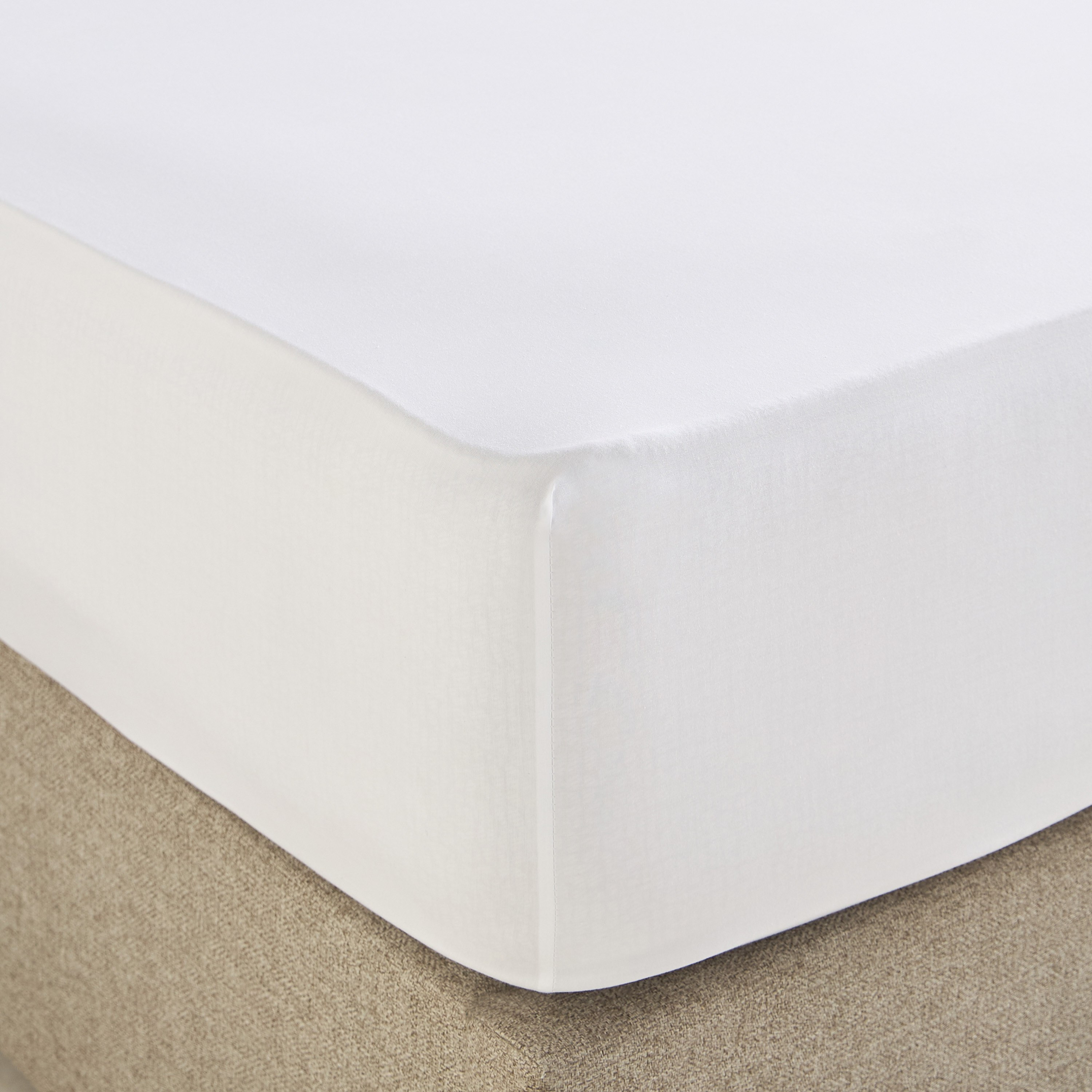 طقم شرشف مطّاطي فردي 3 قطع تينسيل بيركال من القطن العضوي - 90×200 سم-household-bedding-sheetsandpillowcases-fittedsheets-image-2
