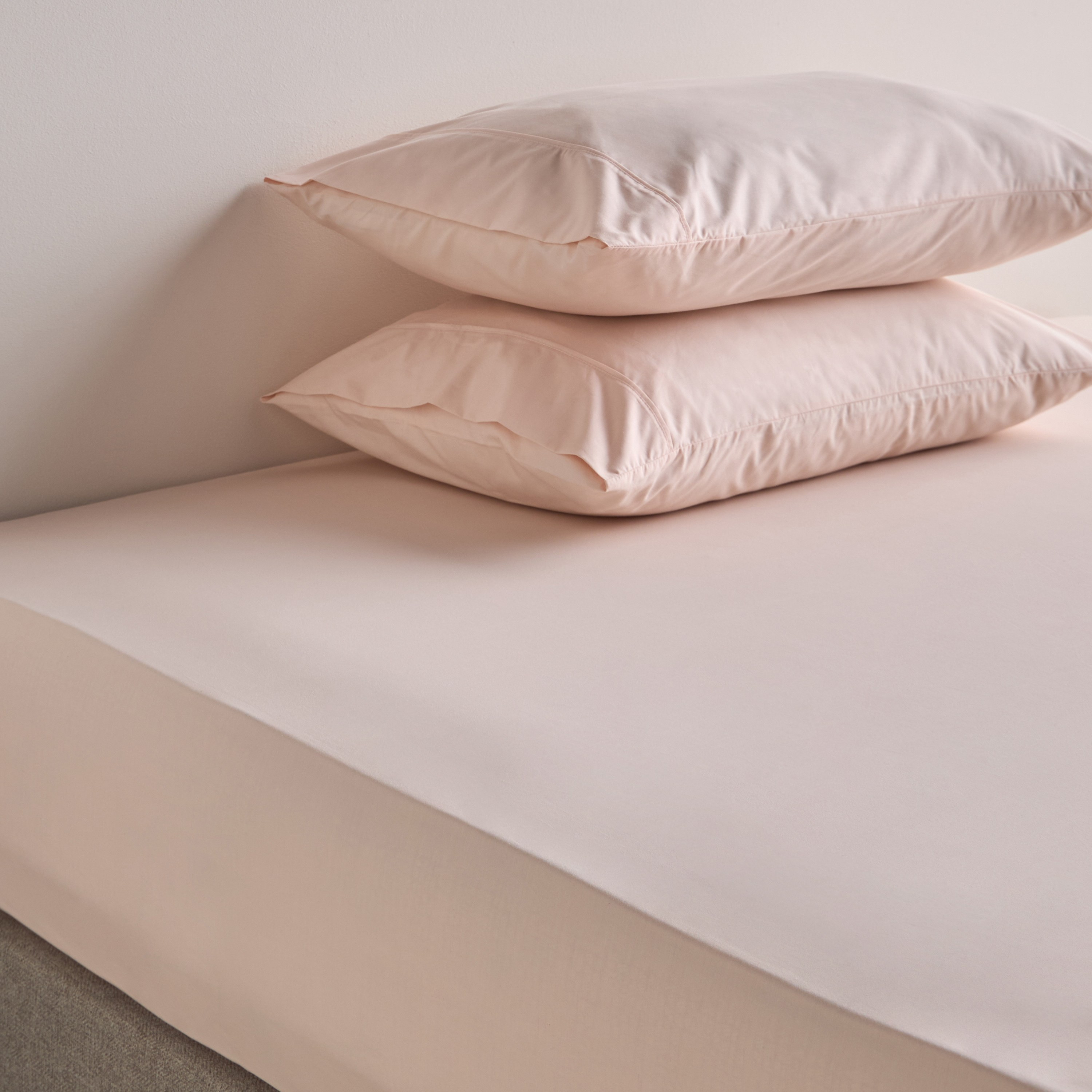 Organic Cotton Tencel Percale 3-Piece Super King Fitted Sheet Set - 200x205 cm-household-bedding-sheetsandpillowcases-fittedsheets-image-1