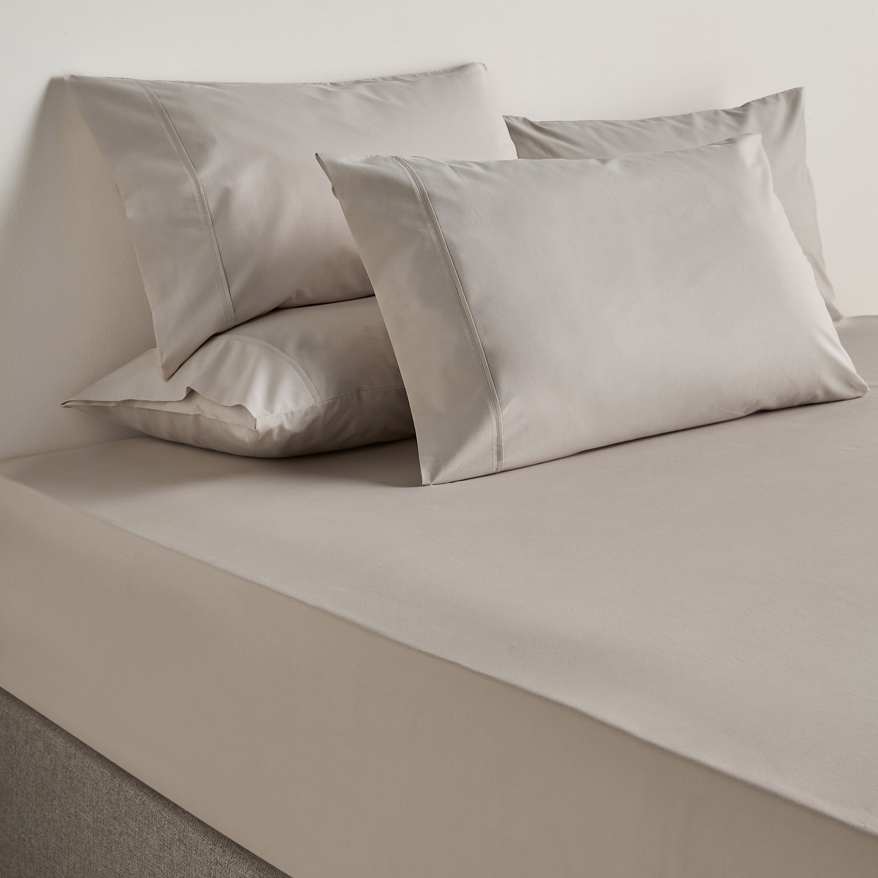 Organic Cotton Tencel Percale 6-Piece King Fitted Sheet Set - 180x205 cm-household-bedding-sheetsandpillowcases-fittedsheets-image-1