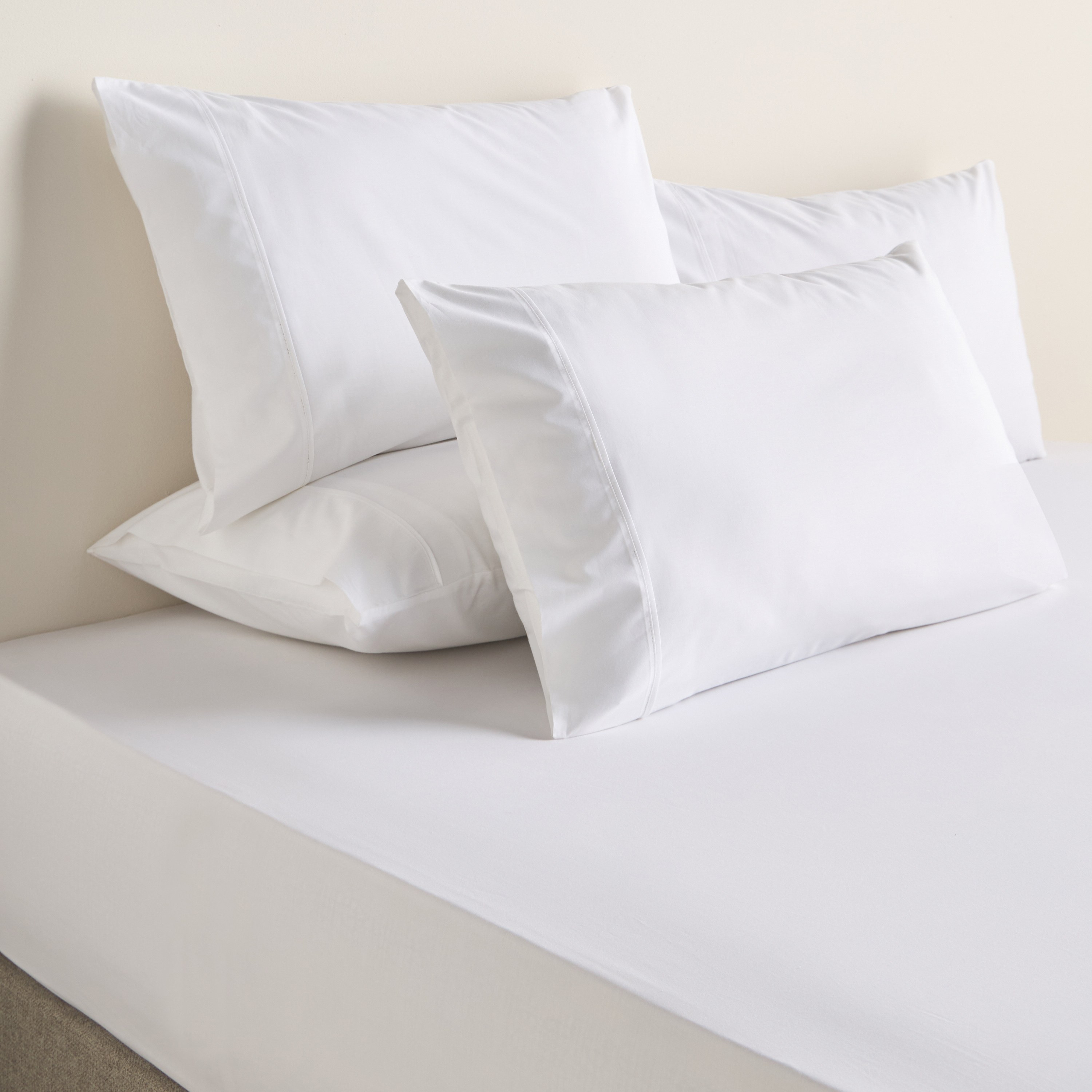 Organic Cotton Tencel Percale 6-Piece King Fitted Sheet Set - 180x205 cm-household-bedding-sheetsandpillowcases-fittedsheets-image-1