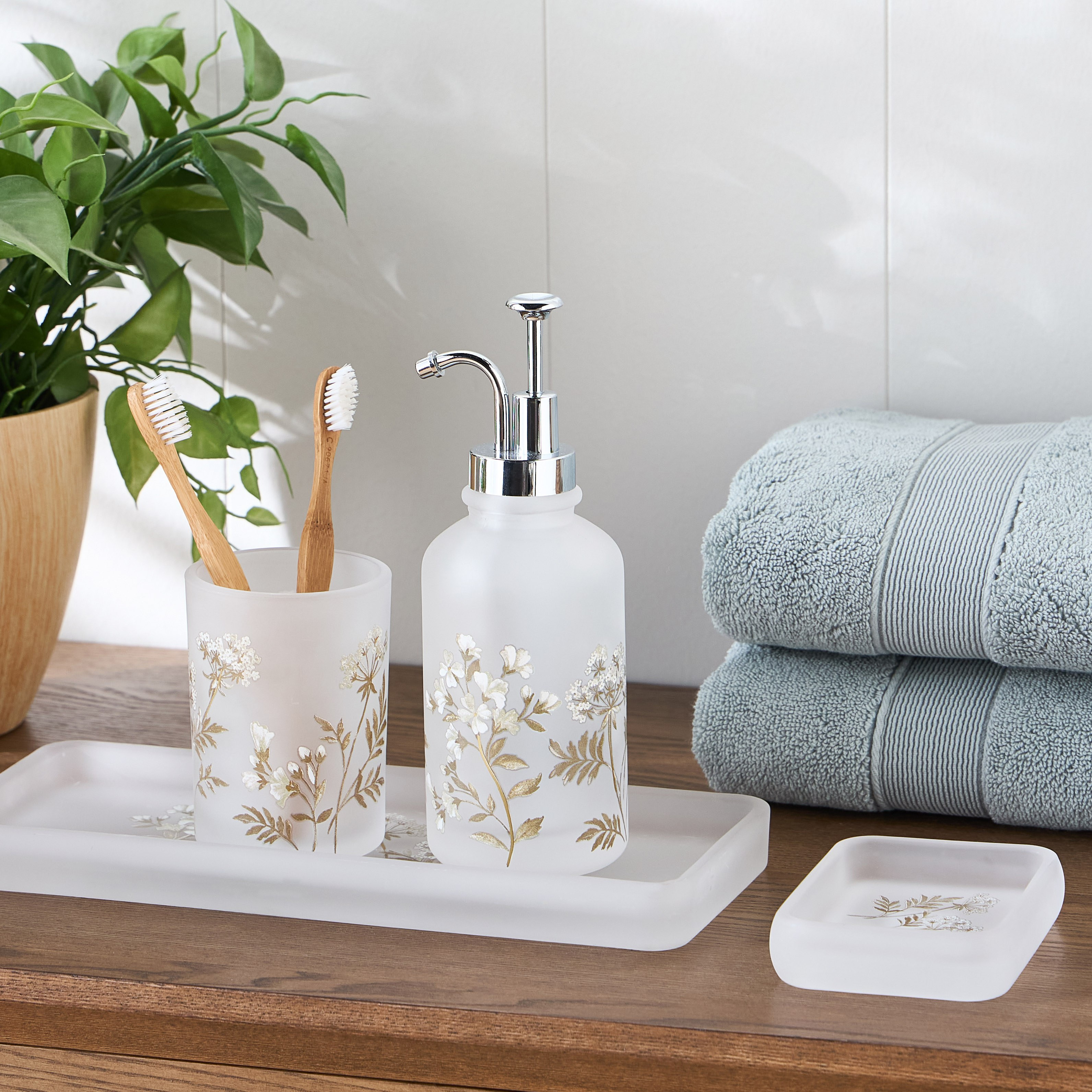 Spring 4-Piece Bath Accessory Set-household-bathandlaundry-bathaccessories-bathaccessorysets-image-3