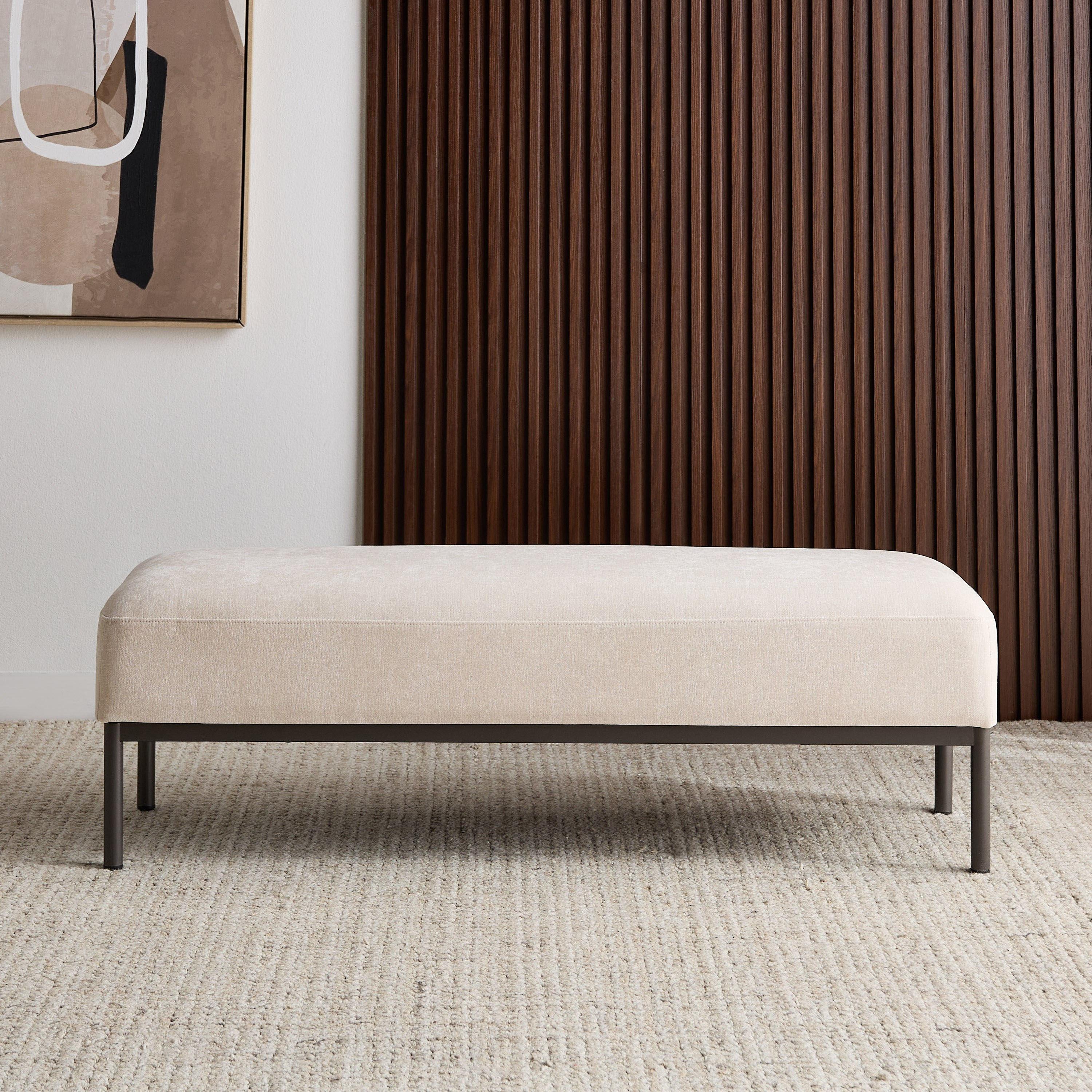 مقعد بنش قماش - زين-furniture-bedroom-benches-image-2
