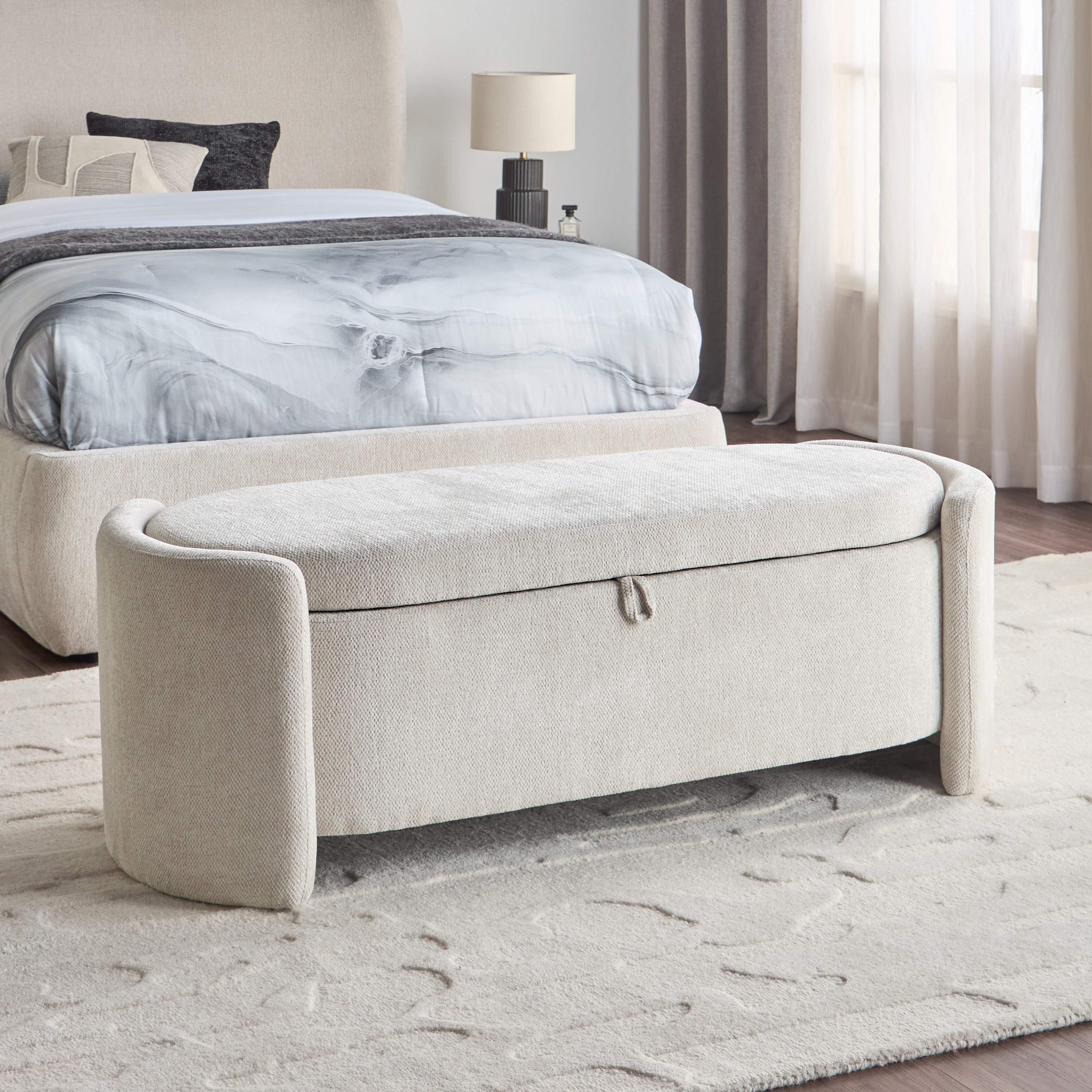 Melissa Fabric Bench with Storage-furniture-bedroom-benches-image-1