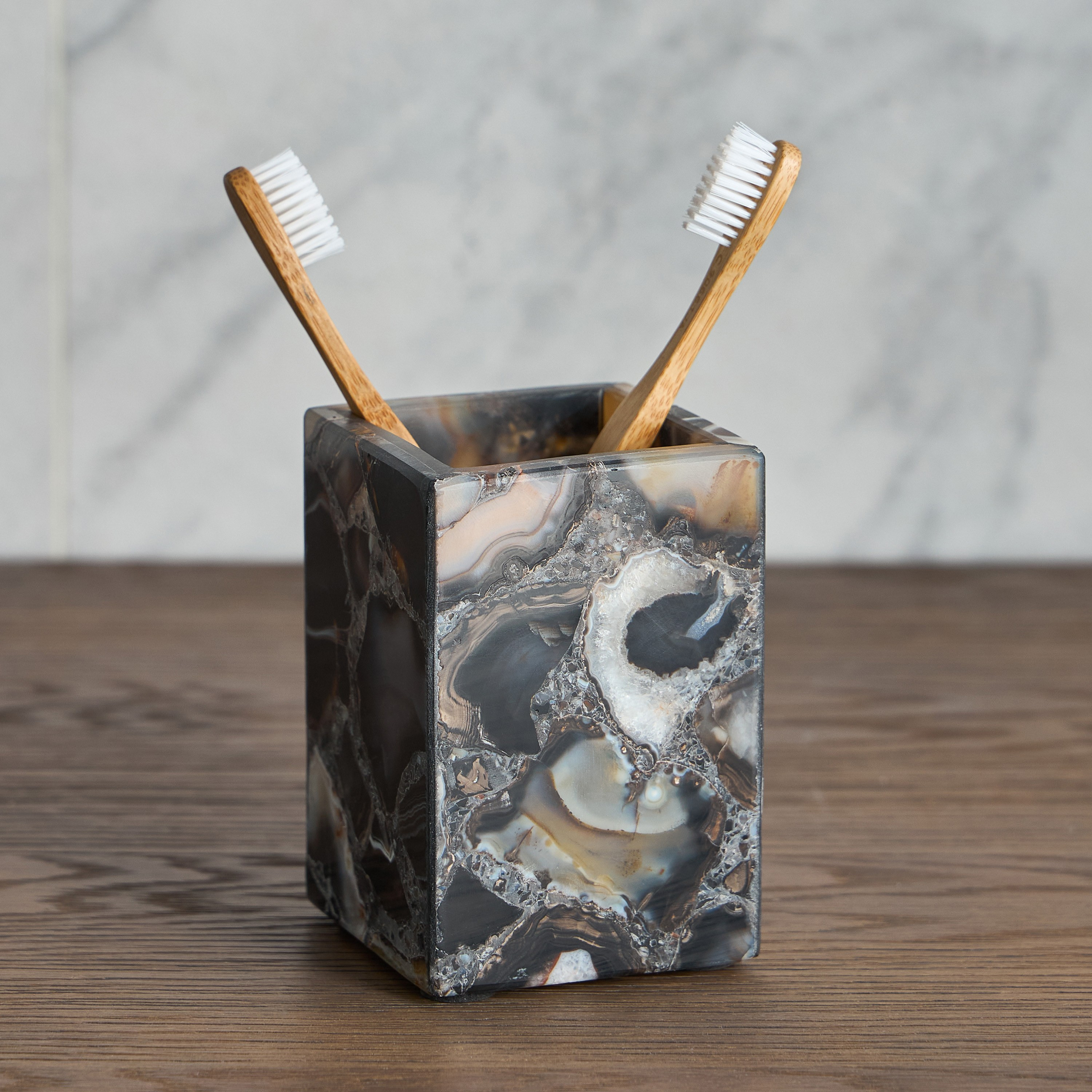 كوب رخام عقيق-household-bathandlaundry-bathaccessories-toothbrushholdersandtumblers-image-1