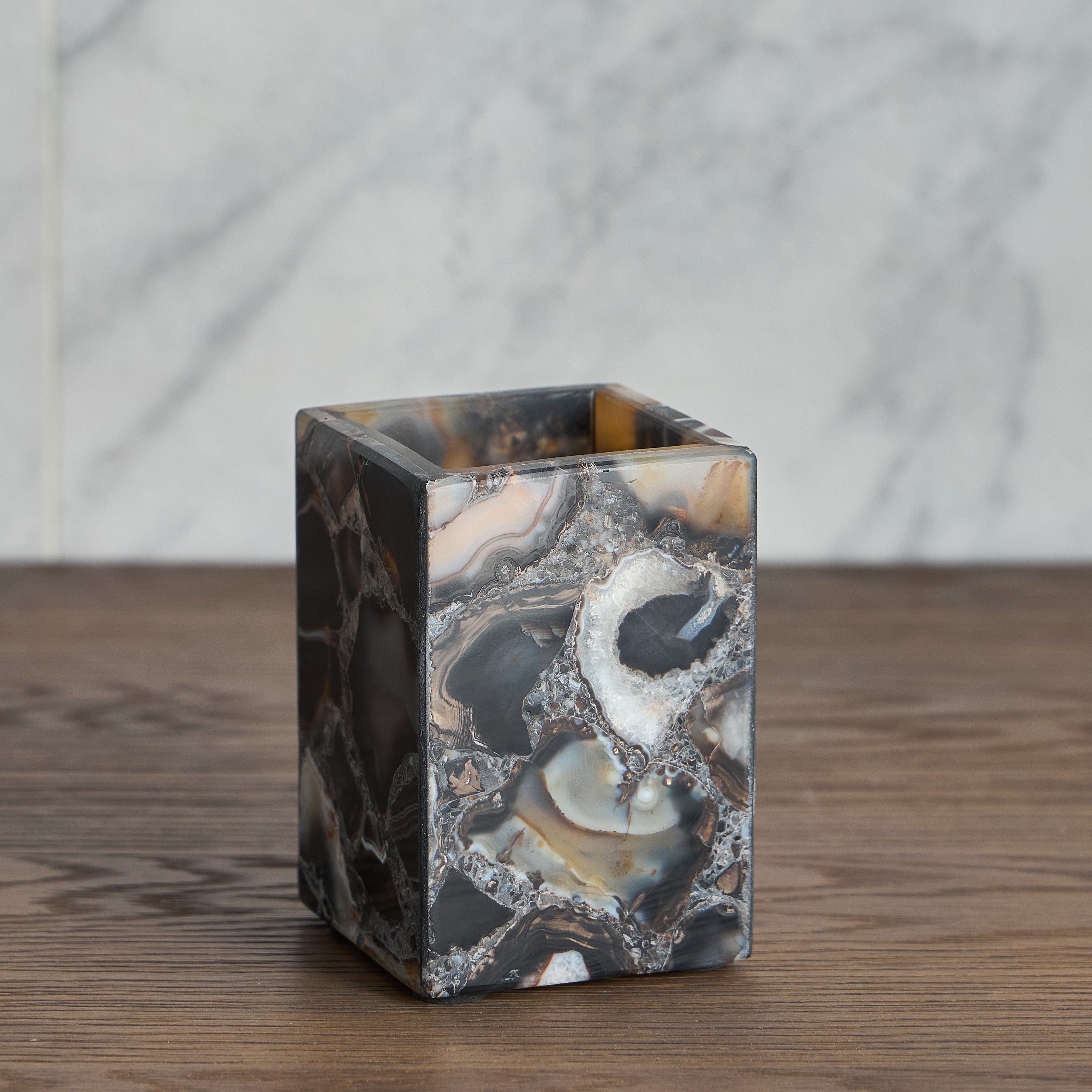 Agate Marble Tumbler-household-bathandlaundry-bathaccessories-toothbrushholdersandtumblers-image-2