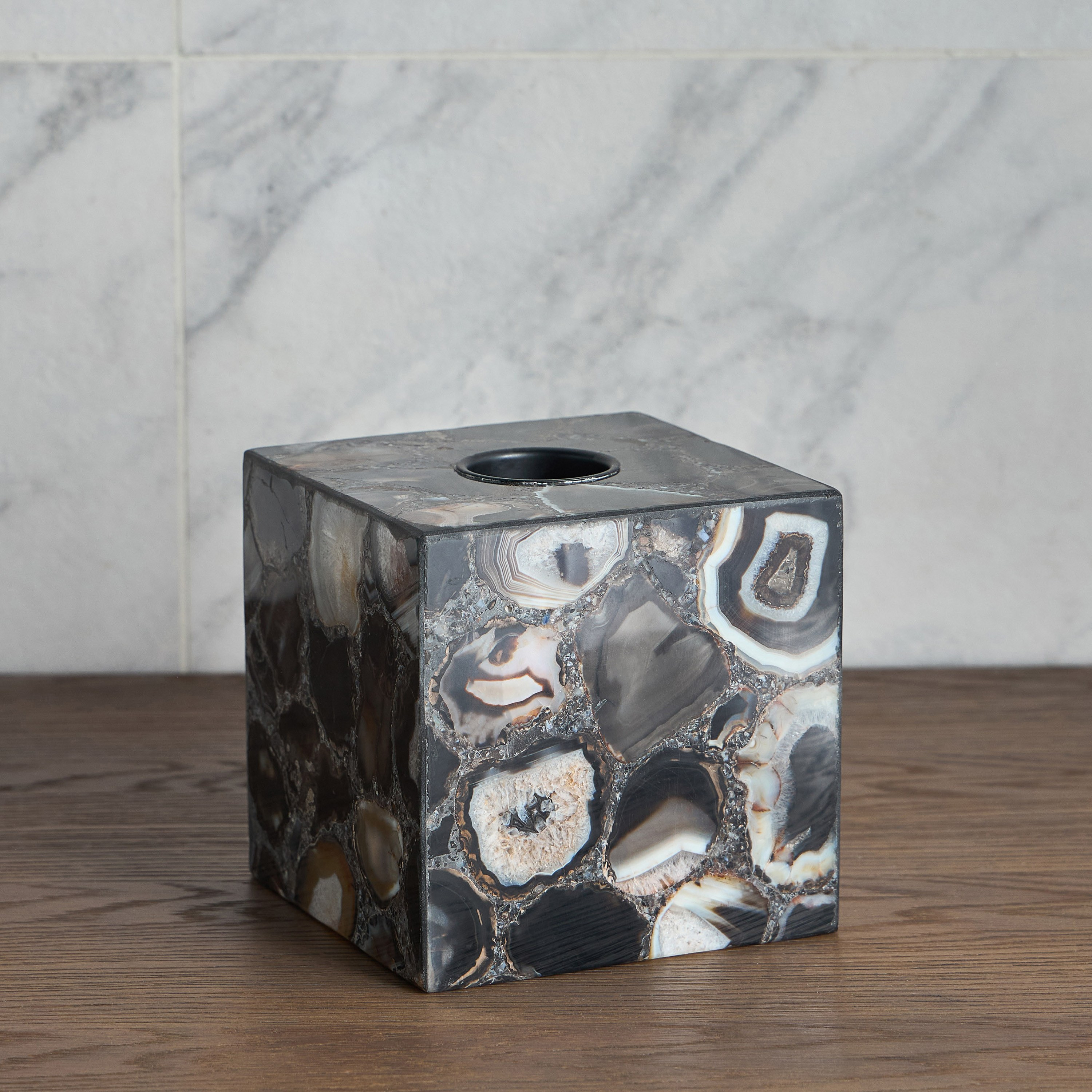 Agate Marble Tissue Box Cover-household-bathandlaundry-bathaccessories-tissueboxesandcottonjars-image-2