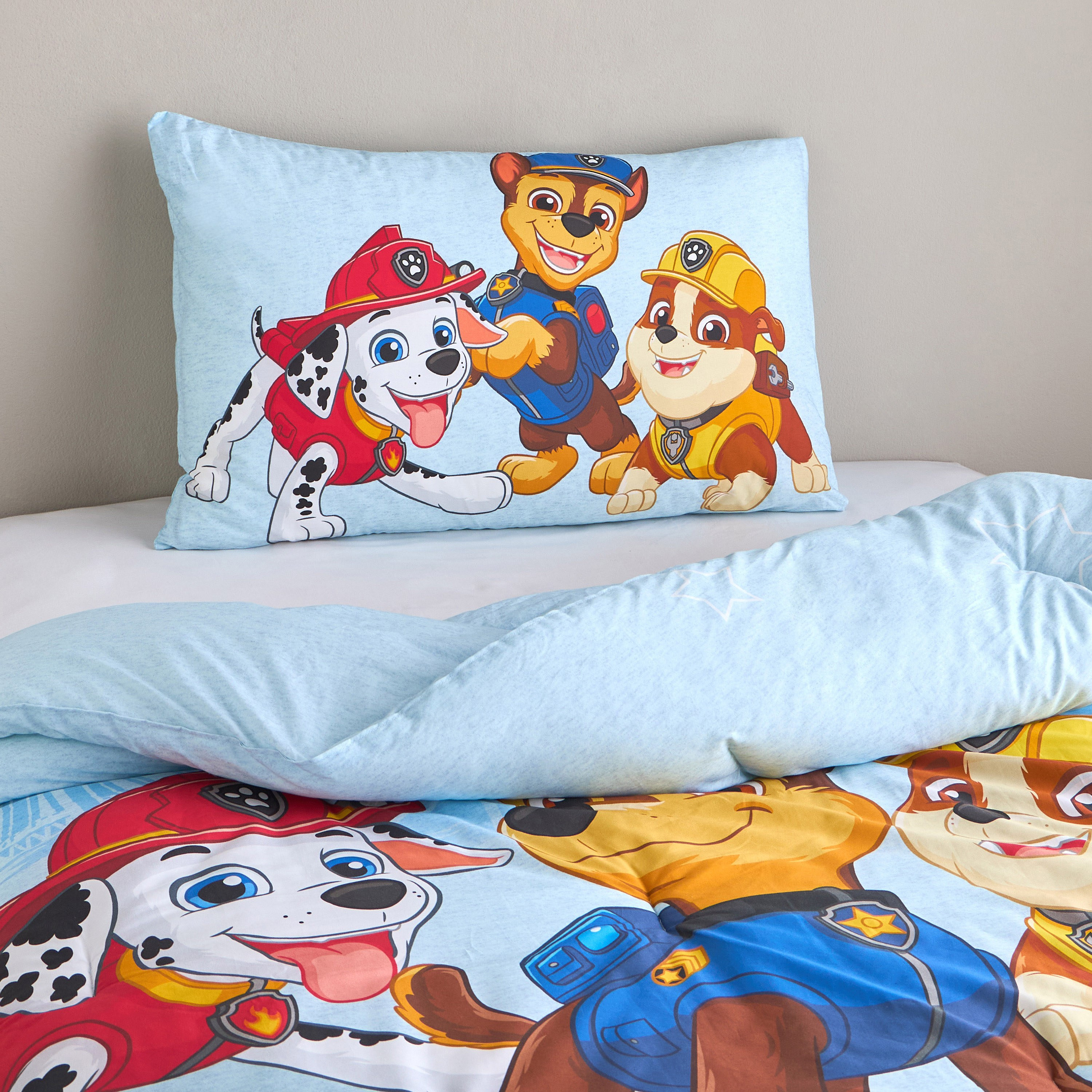 طقم لحاف قطن كامل بطبعات من قطعتين - باو باترول - 160x220 سم-babyandkids-beddingandwindows-bedding-comforters-image-1