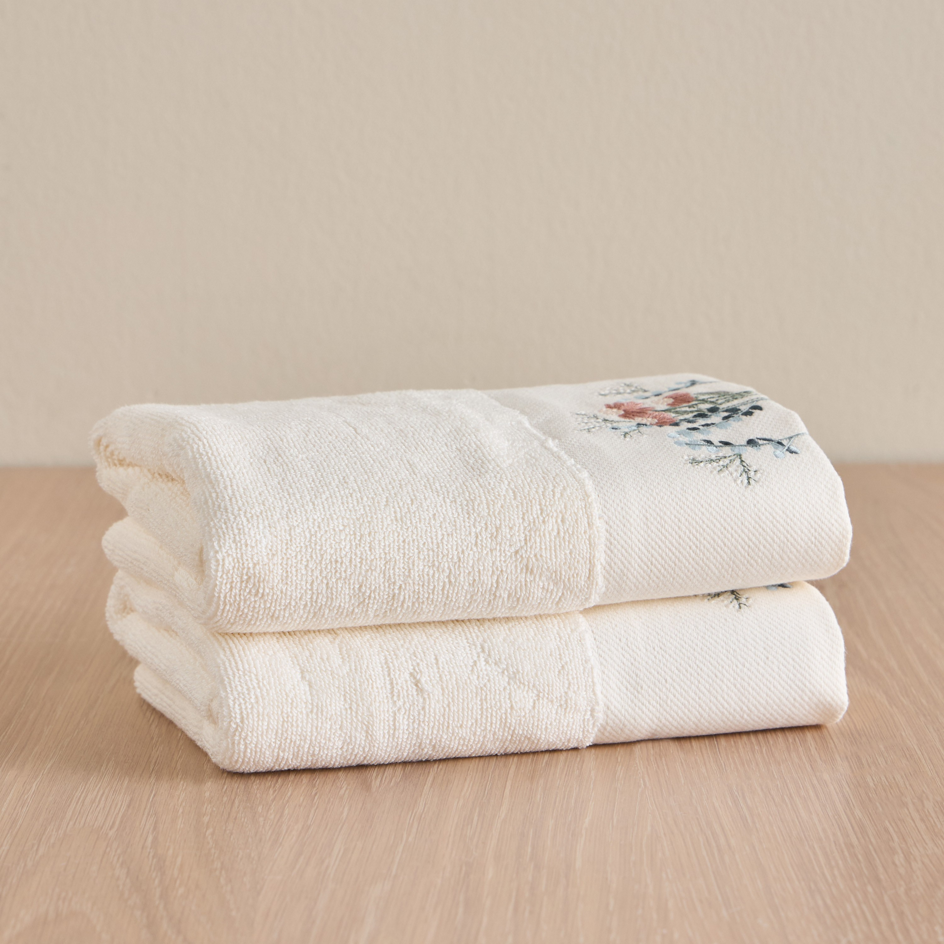 Pebble 2-Piece 550 GSM Turkish Cotton Hand Towel Set - 50x90 cm-household-bathandlaundry-bathlinen-towels-image-1