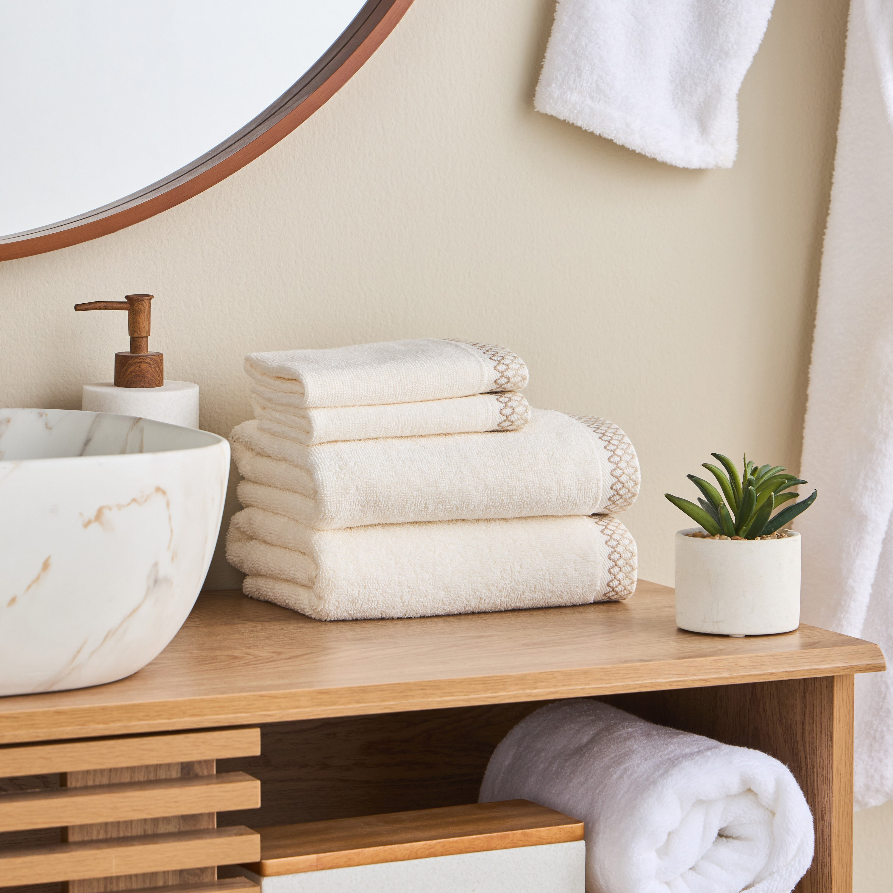 Urban 4-Piece 550 GSM Turkish Cotton Fingertip Towel Set - 30x30 cm-household-bathandlaundry-bathlinen-towels-image-6