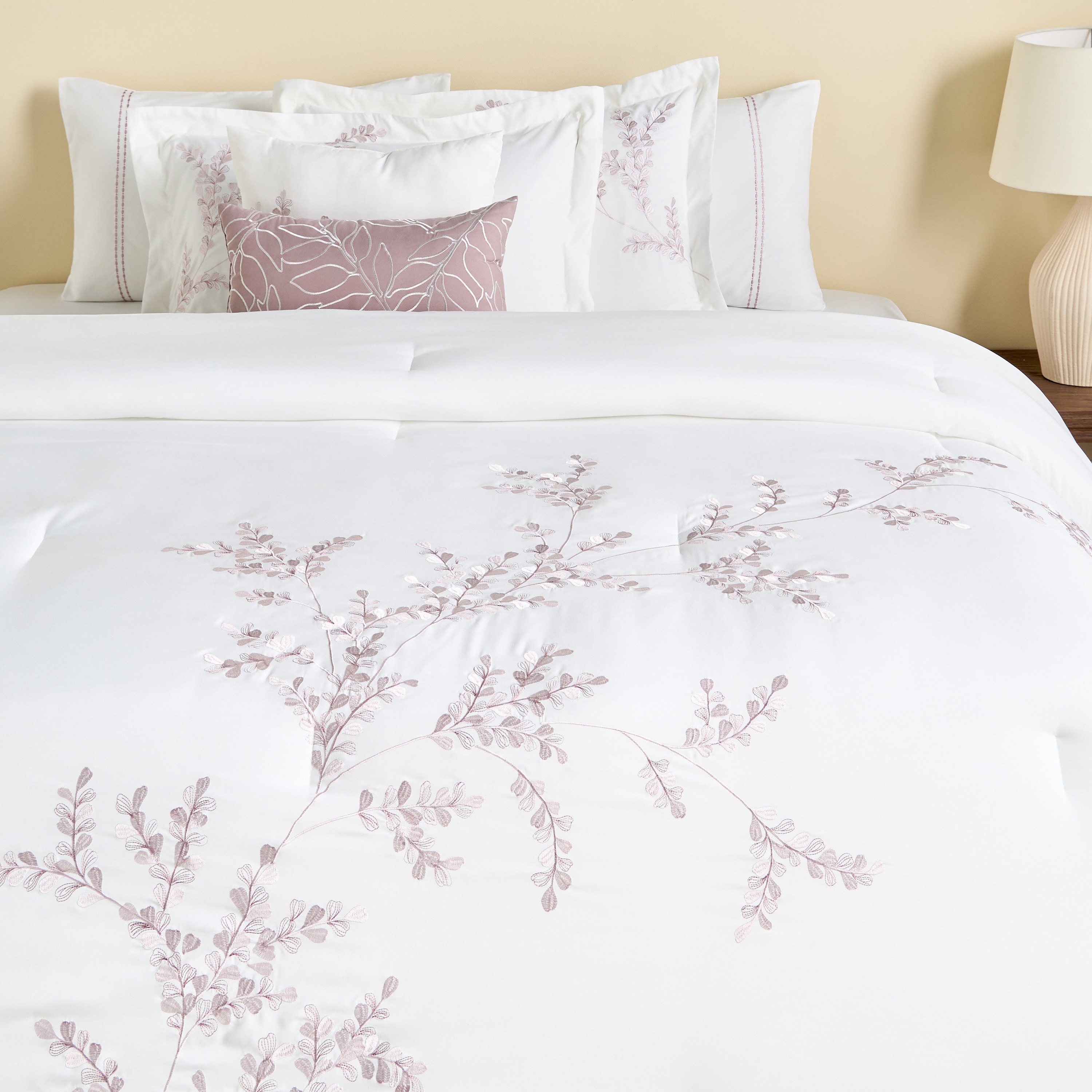 Lenny Embroidered 8-Piece Super King Comforter Set - 240x260 cm-household-bedding-comfortersandbedspreads-bedinabag-image-2