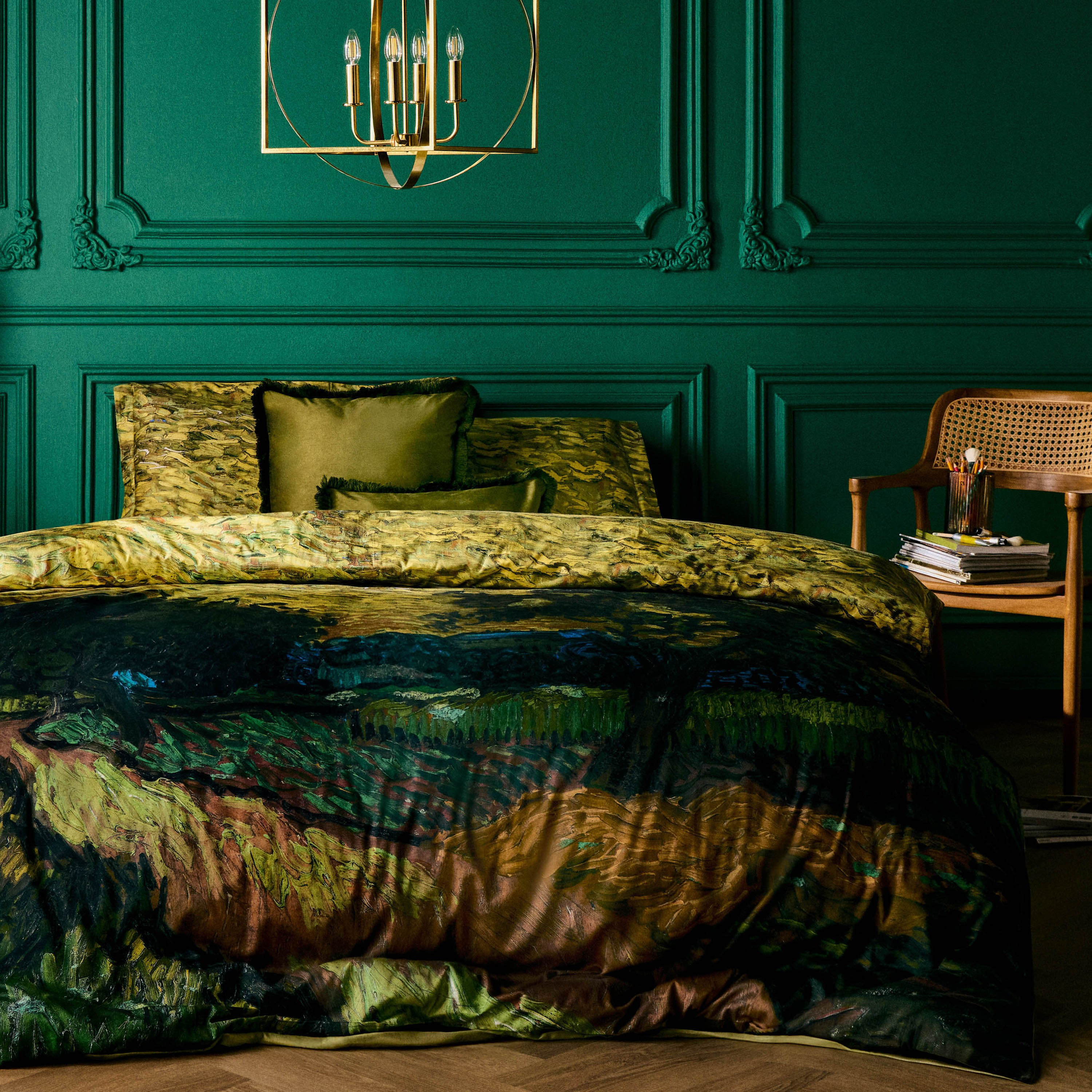 Van Gogh Evening Twilight Cotton 3-Piece Super King Duvet Cover Set - 260x220 cm-household-bedding-duvetandcovers-duvetcovers-image-8