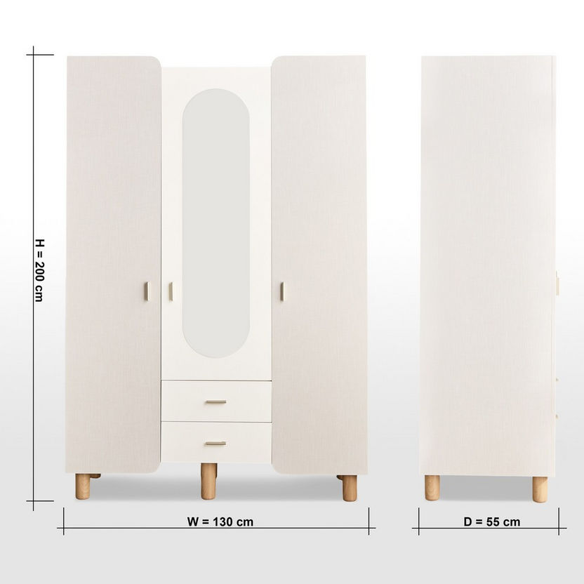 Armoire Mars à 3 portes avec tiroirs - mobilier de chambre bébé/enfant - armoires - image 10