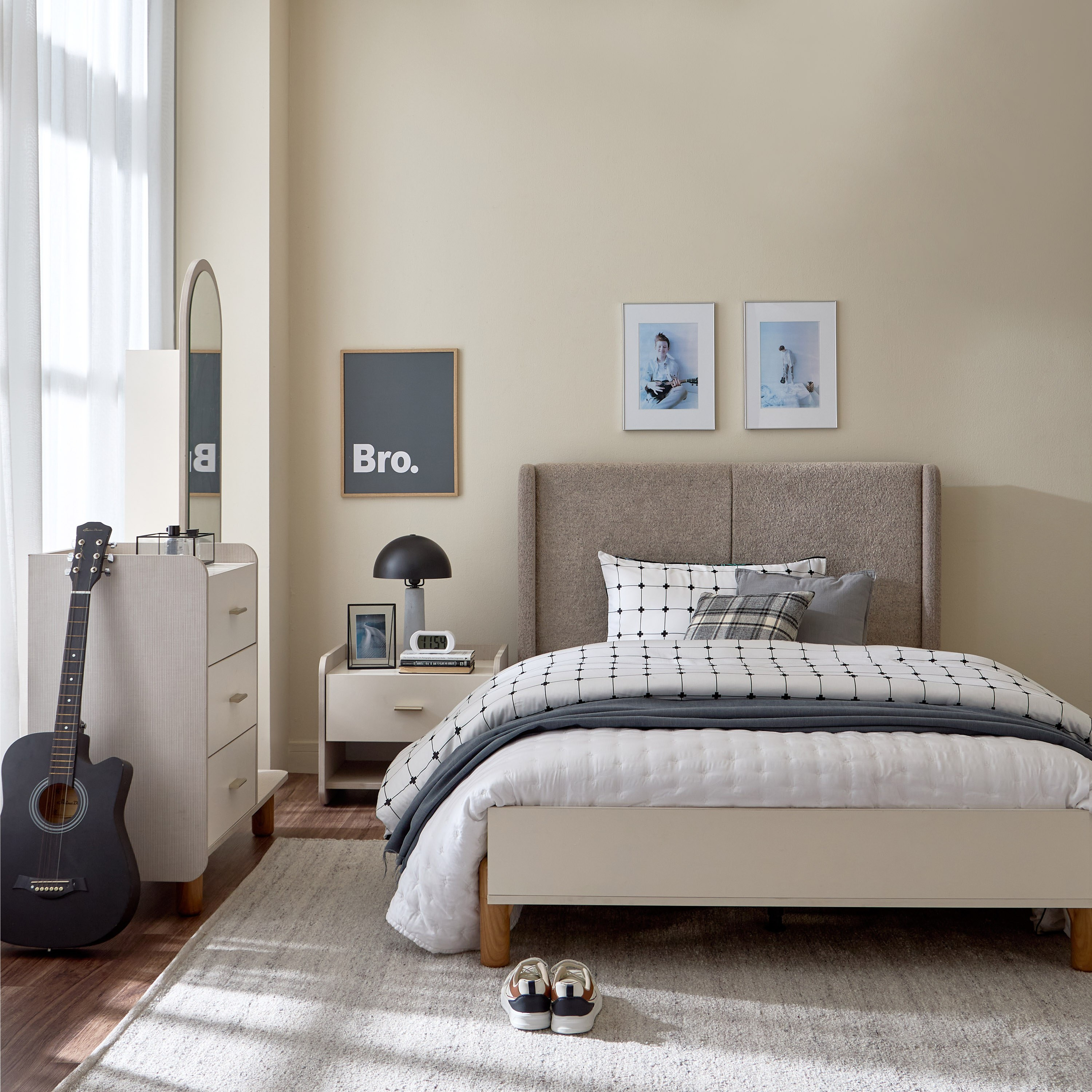 Mars 3-Piece Single Bedroom Set - 120x200 cm-babyandkids-kidsbeds-singlebeds-image-12
