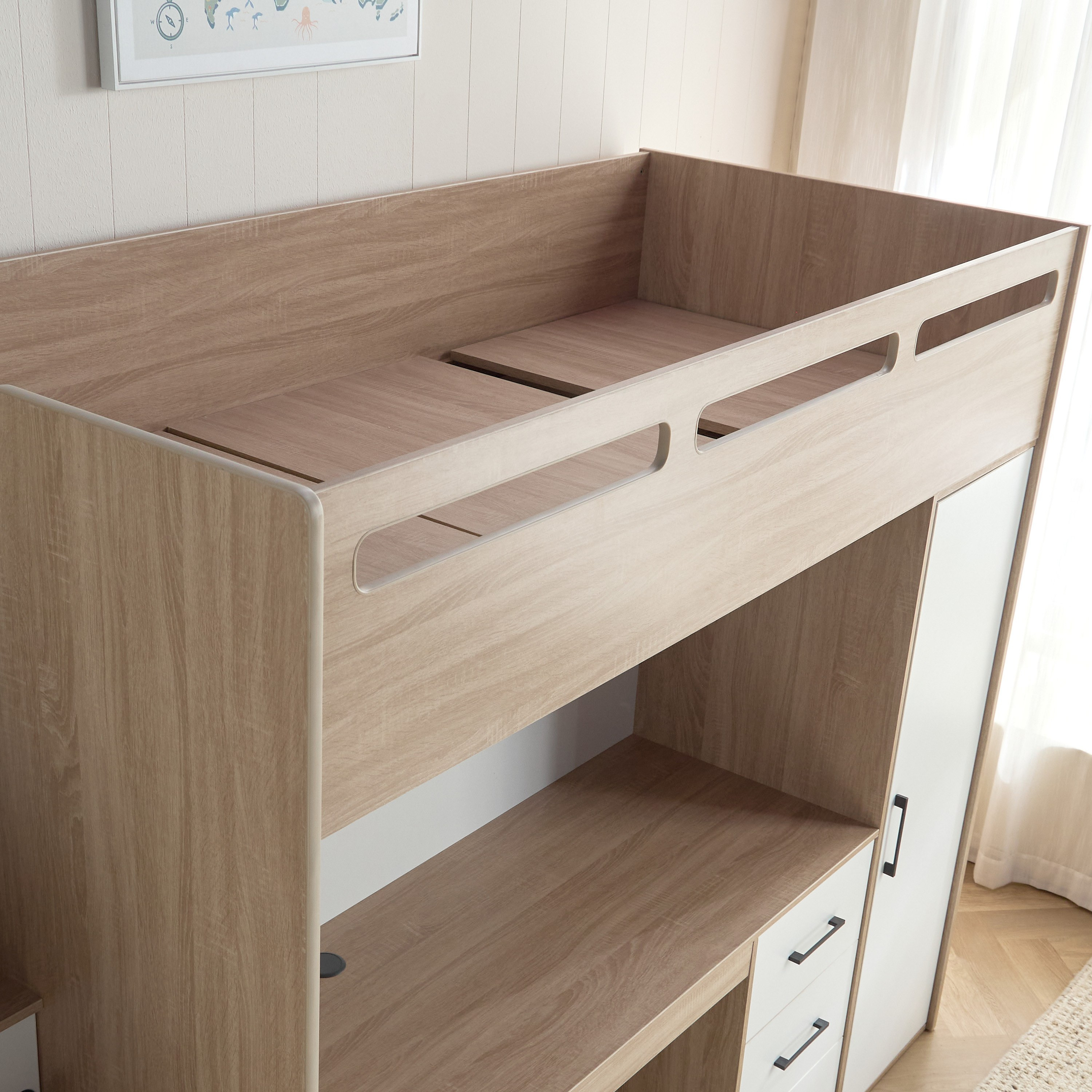 Dakota Twin Loft Bed with Desk - 90x200 cm-babyandkids-kidsbeds-bunkandloftbeds-image-8