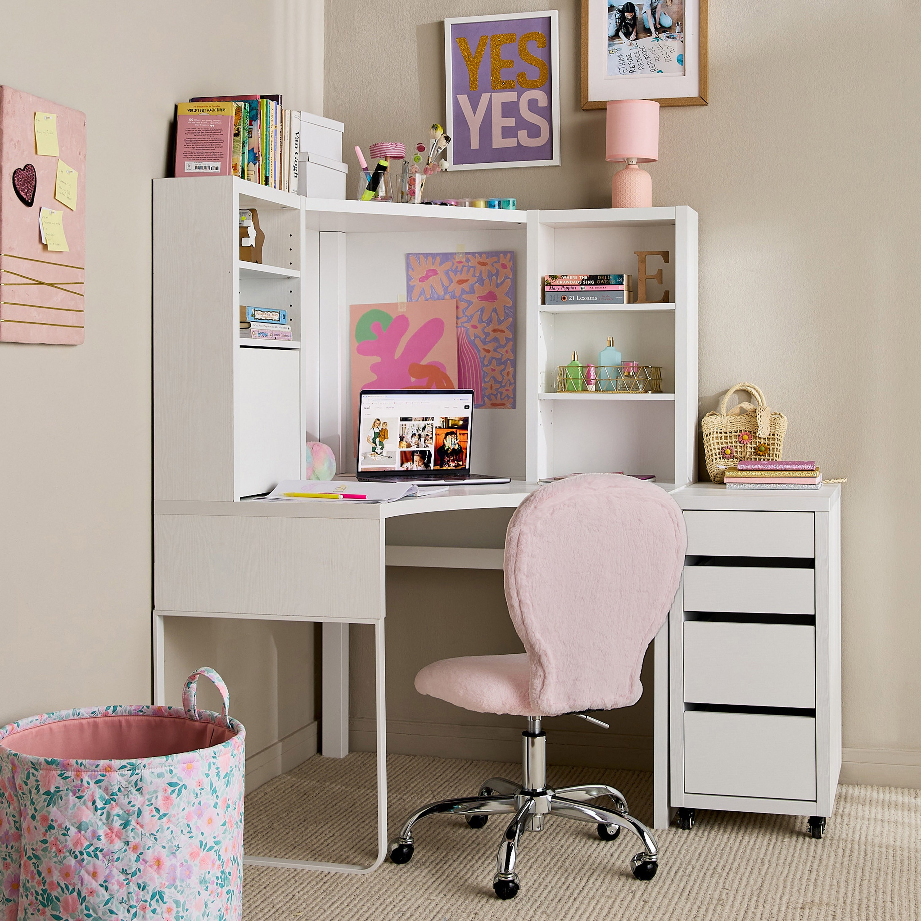 Hutch Kids Corner Computer Desk UTEX Kids Desk, Kids Corner Desk