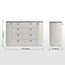 تسريحة 4 أدراج مع مرآة - ميليسا-furniture-bedroom-dressersandmirrors-image-2