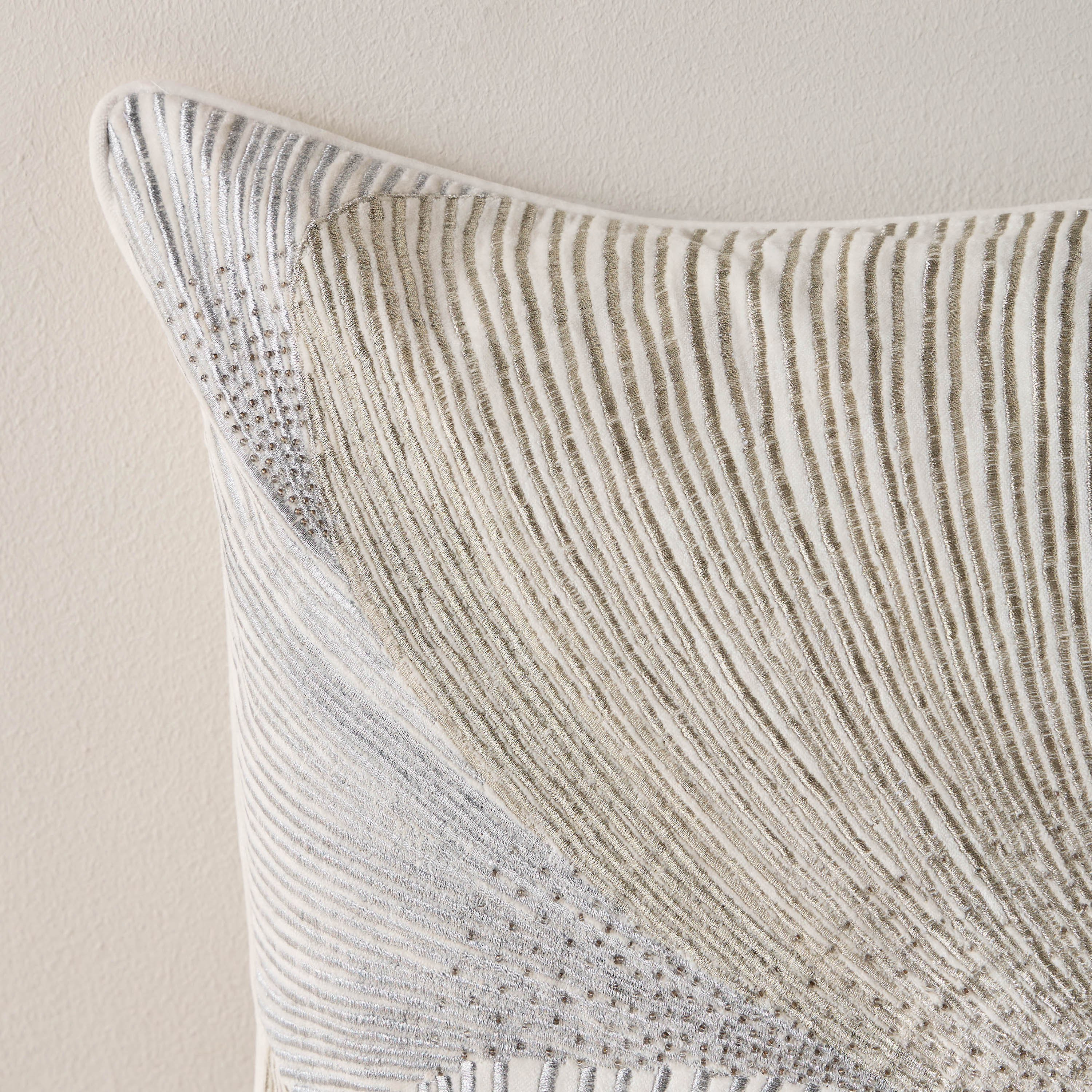 Scallop Embroidered Cushion Cover - 50x50 cm-household-cushionsandthrows-cushioncovers-image-2