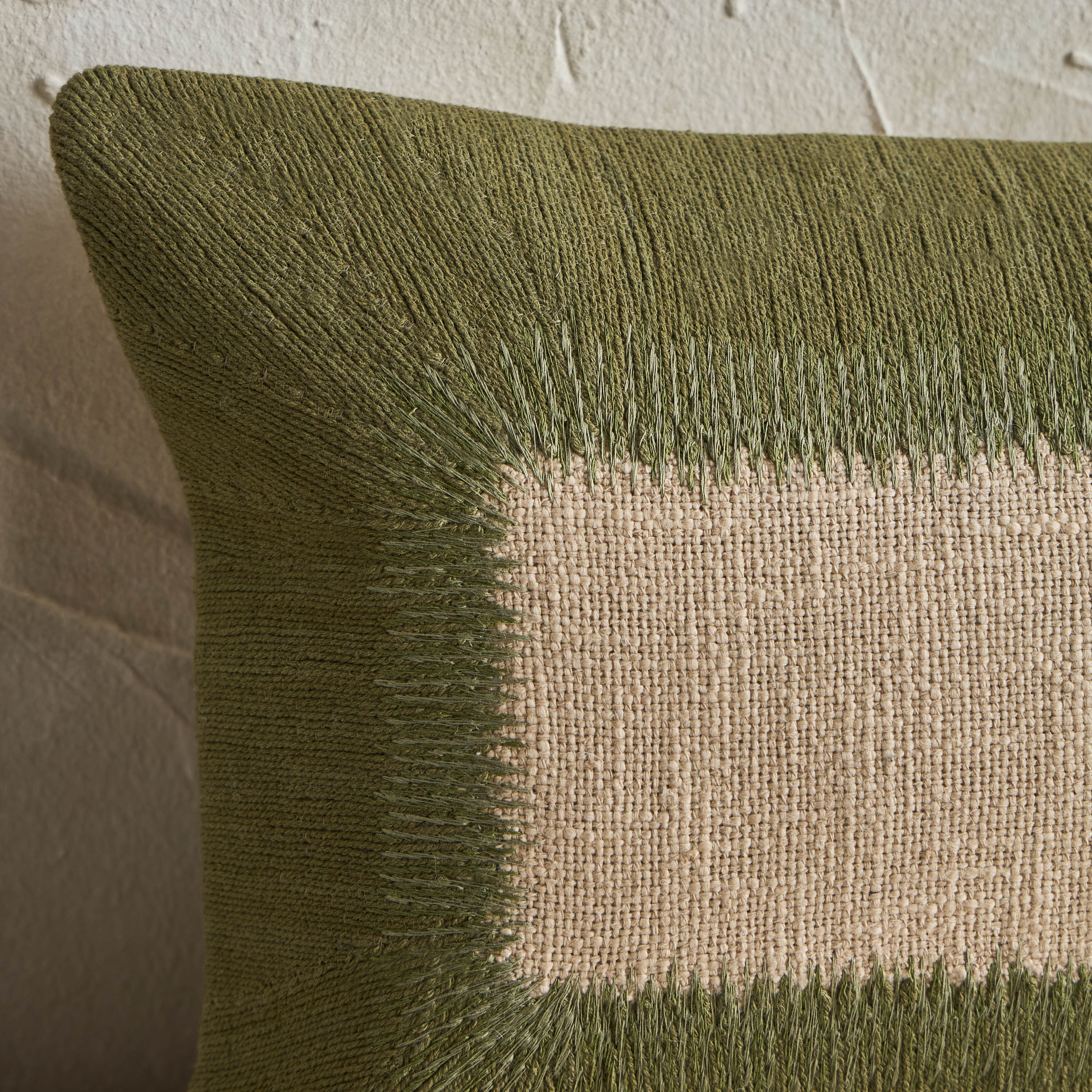 Tambour Embroidered Filled Cushion - 30x50 cm-household-cushionsandthrows-filledcushions-decorativecushions-image-6
