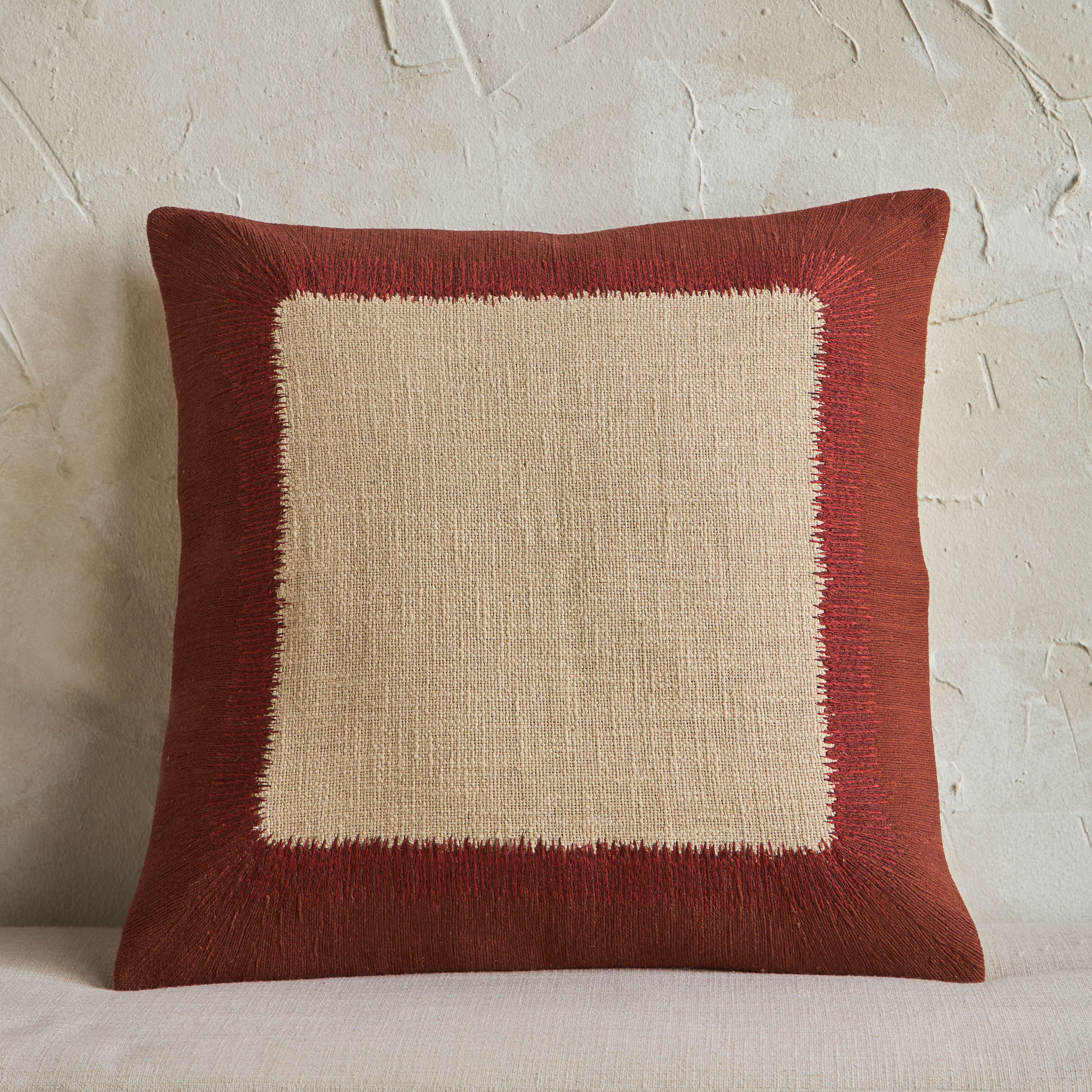 Tambour Embroidered Cushion Cover - 50x50 cm-household-cushionsandthrows-cushioncovers-image-1