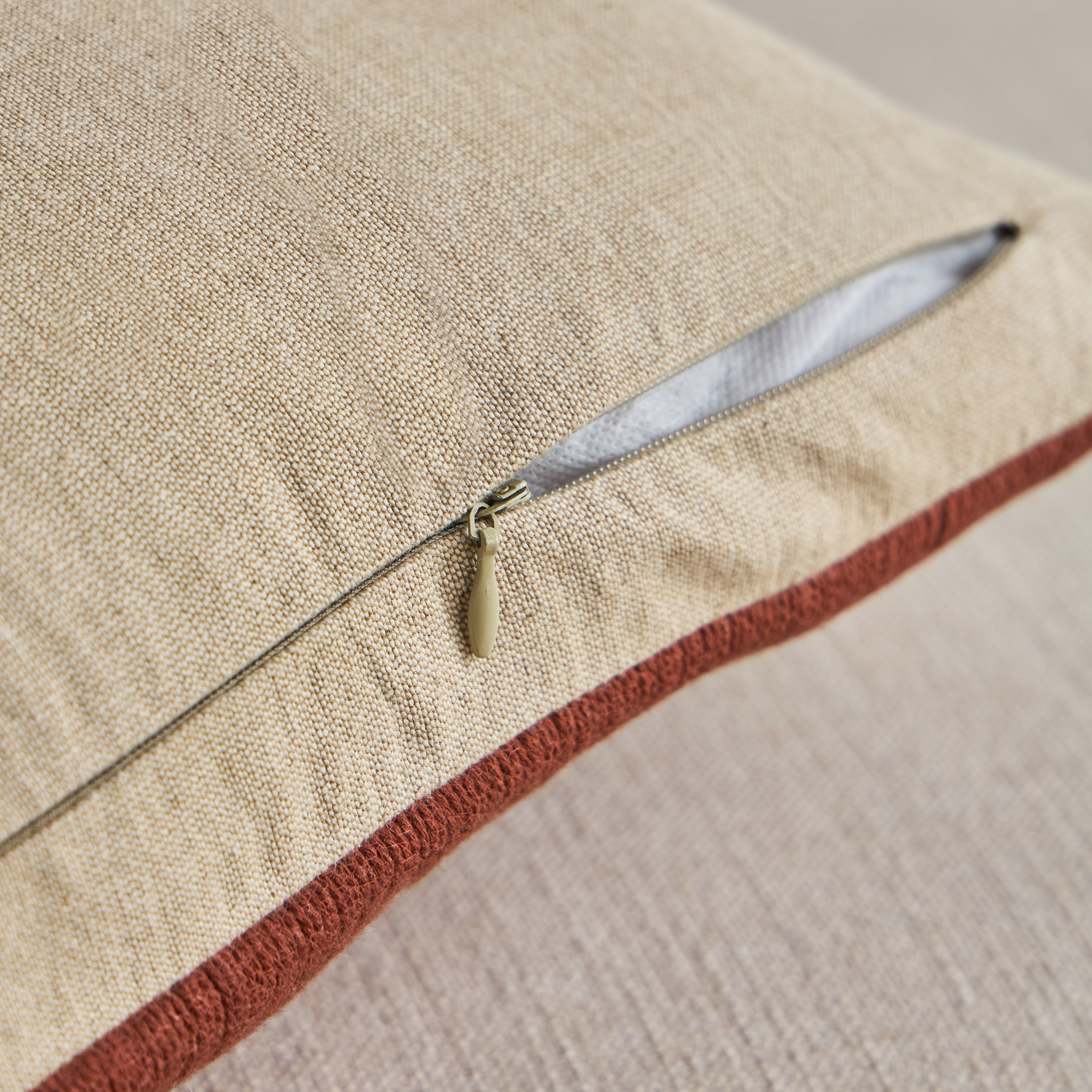 Tambour Embroidered Filled Cushion - 50x50 cm-household-cushionsandthrows-filledcushions-decorativecushions-image-3