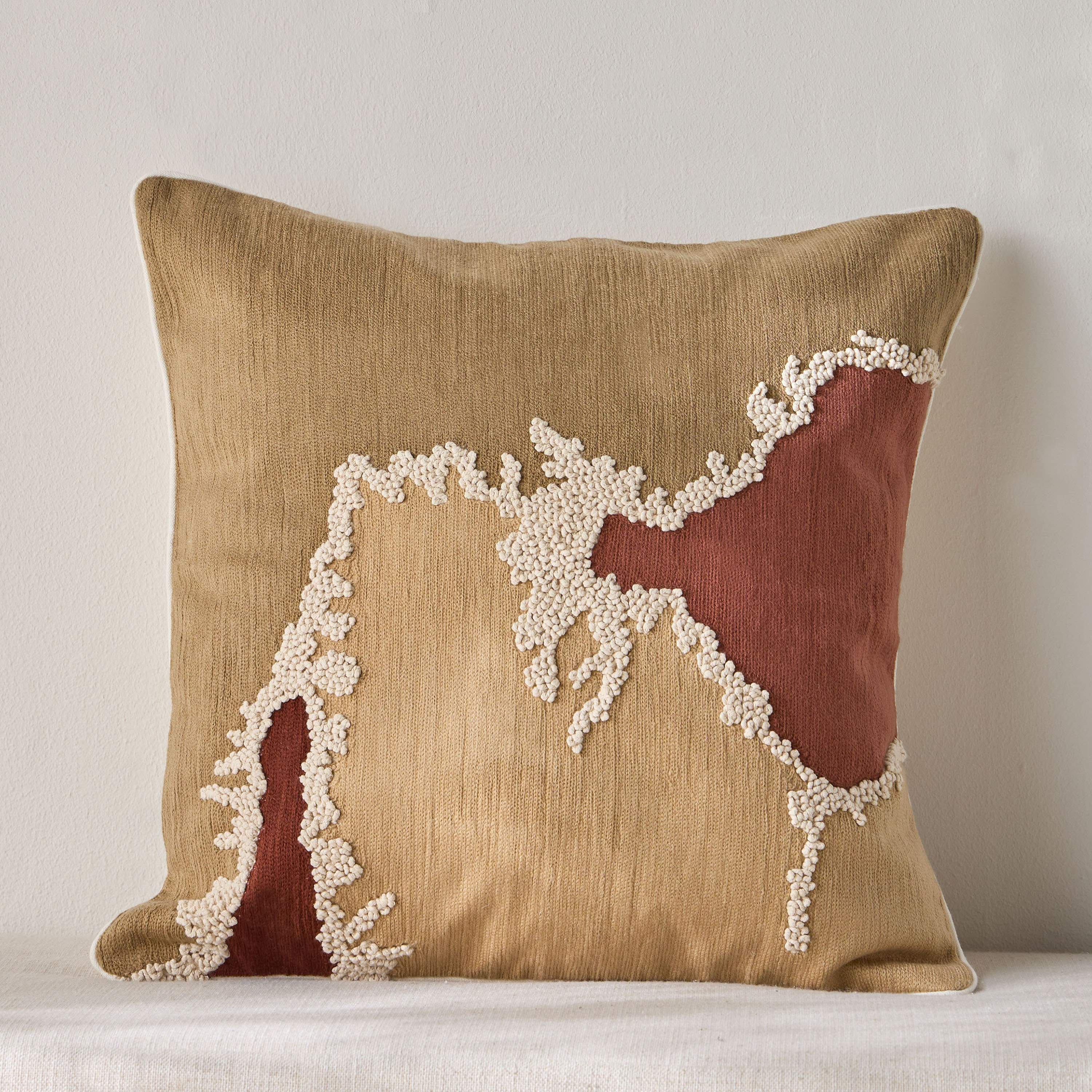 Asana Embroidered Cushion Cover - 50x50 cm-household-cushionsandthrows-cushioncovers-image-1