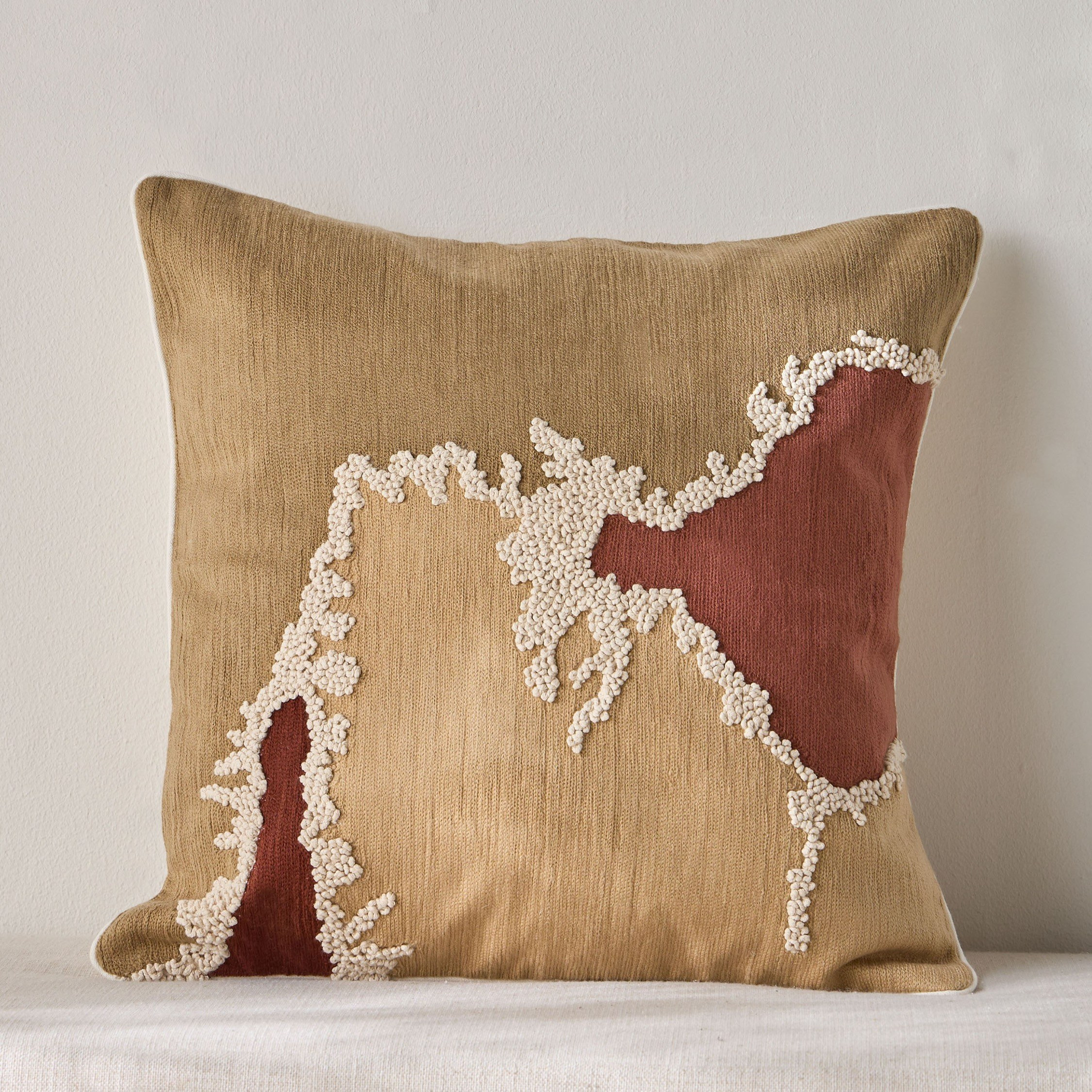 Asana Embroidered Filled Cushion - 50x50 cm-household-cushionsandthrows-filledcushions-decorativecushions-image-1