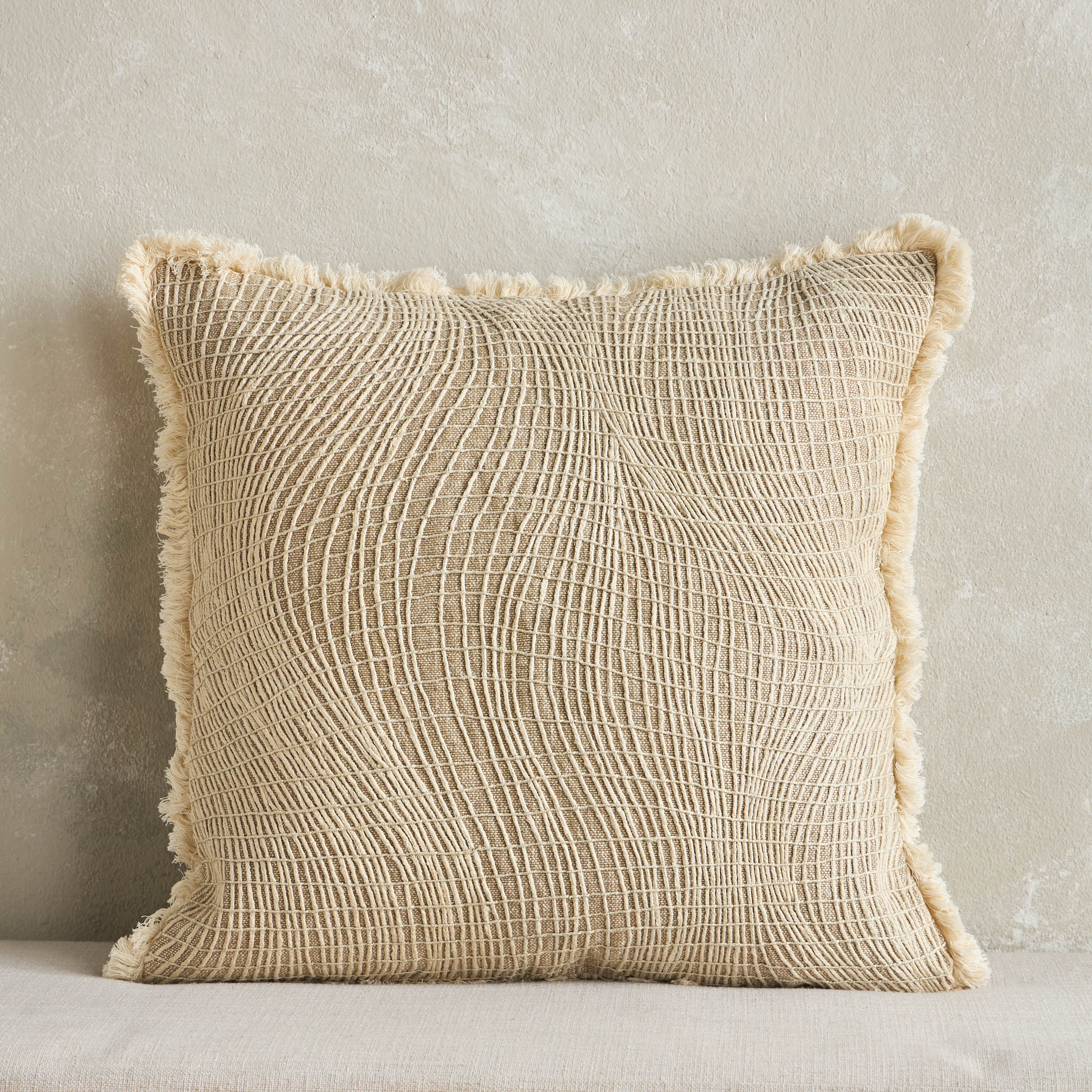 Sway Embroidered Filled Cushion - 50x50 cm-household-cushionsandthrows-filledcushions-decorativecushions-image-1