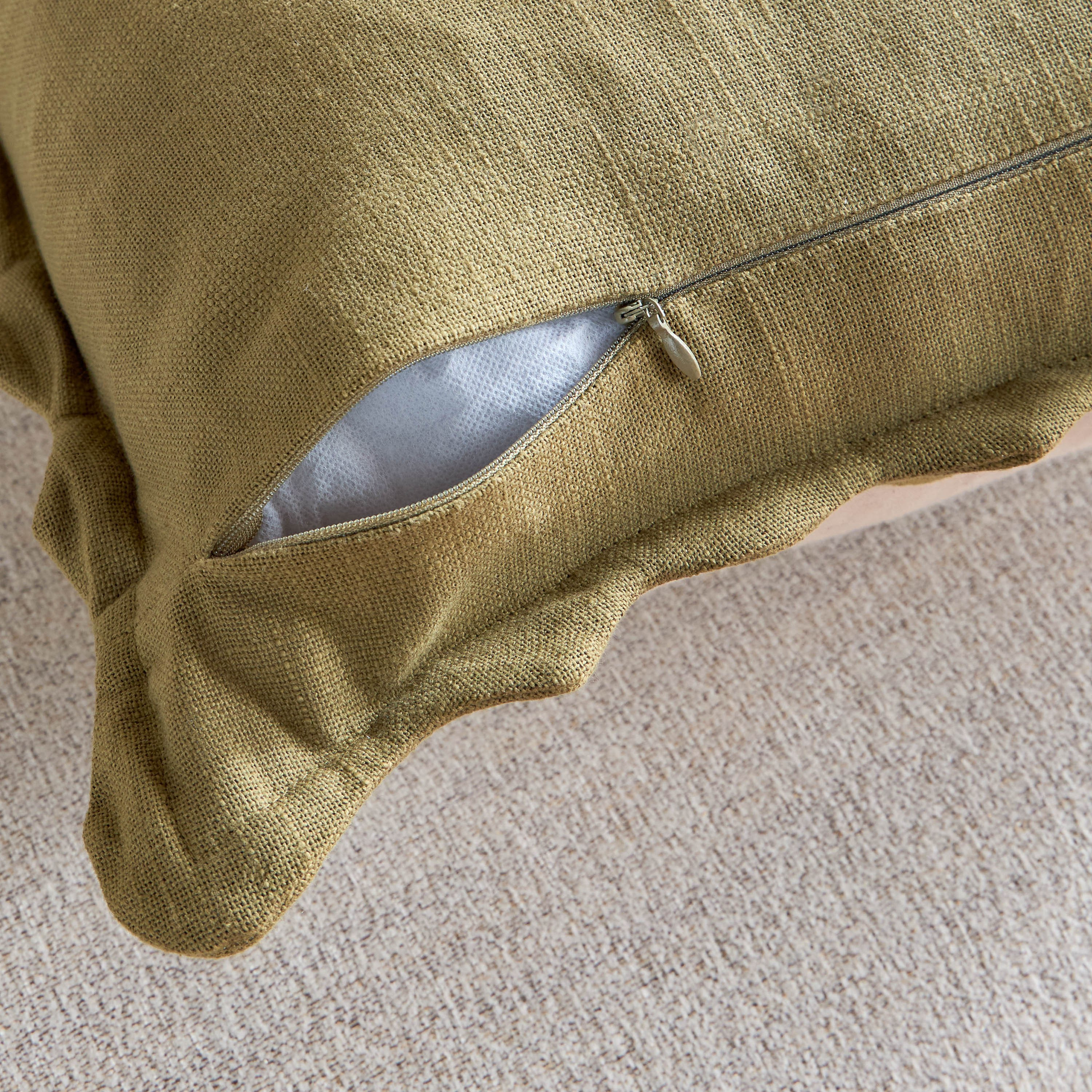 غطاء وسادة منسوج بحافة متموجة - ليون - 50×50 سم-household-cushionsandthrows-cushioncovers-image-3