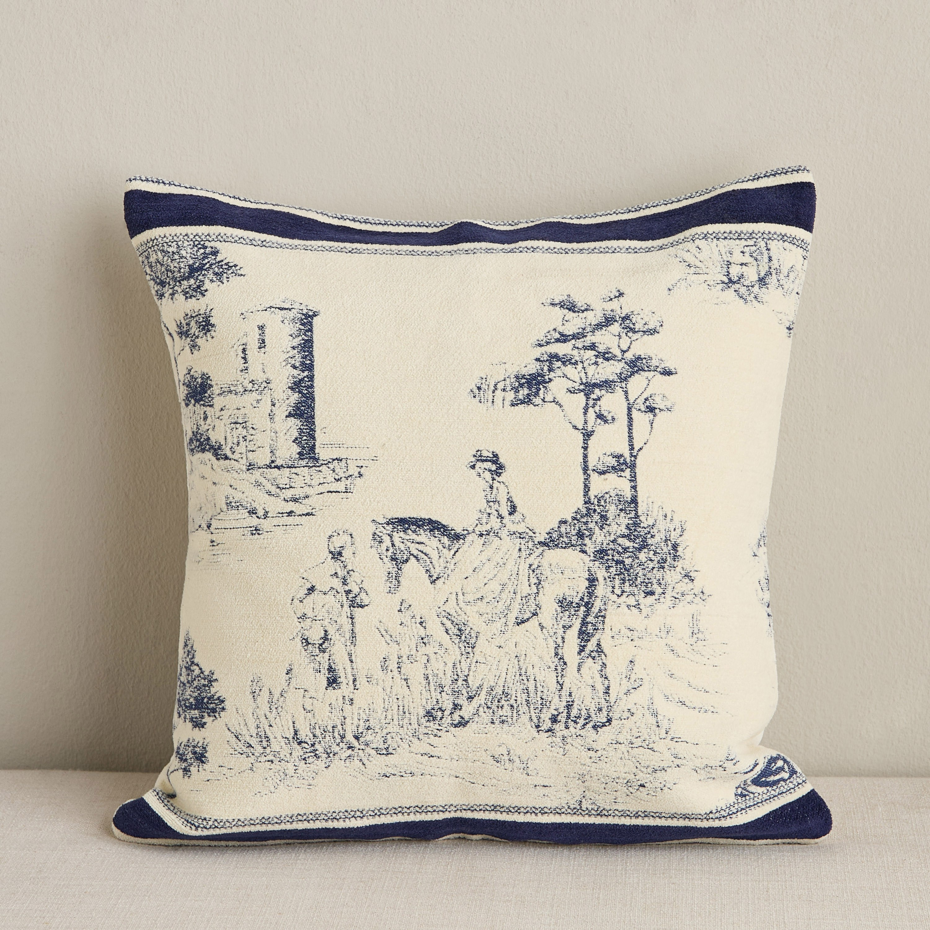 Sendai Chenille Filled Cushion - 50x50 cm-household-cushionsandthrows-filledcushions-decorativecushions-image-1