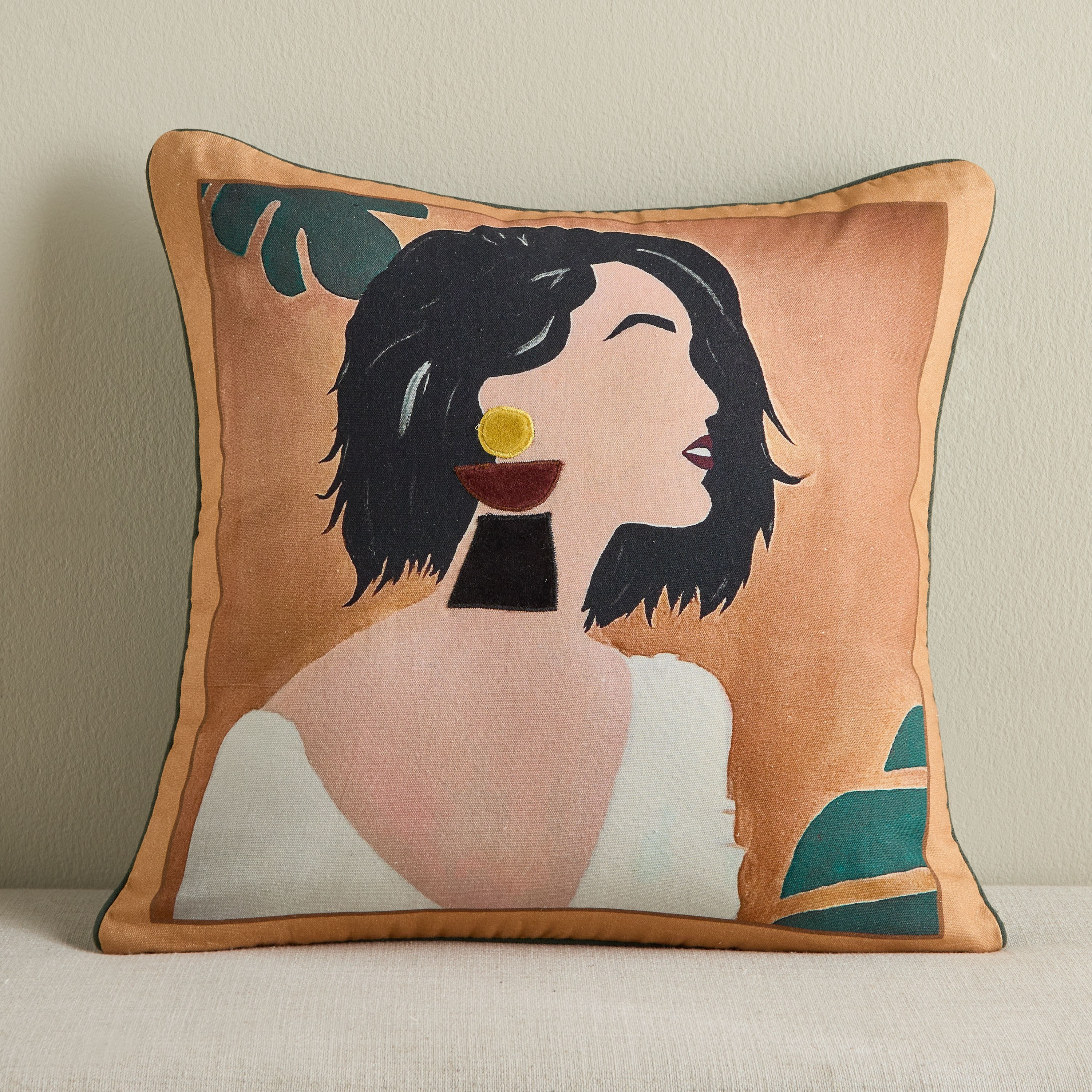 Liam Printed Filled Cushion - 50x50 cm-household-cushionsandthrows-filledcushions-decorativecushions-image-1