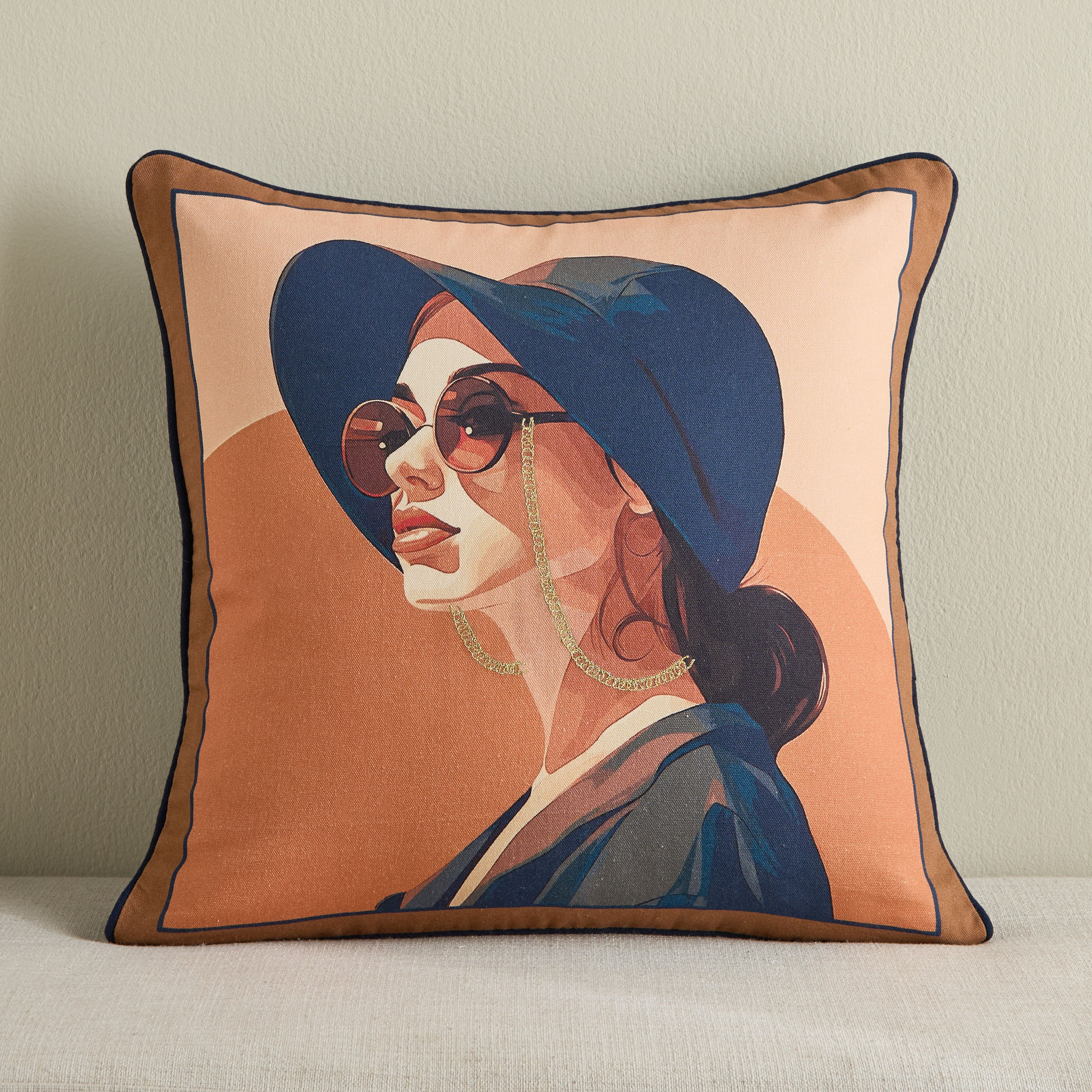 Liam Printed Filled Cushion - 50x50 cm-household-cushionsandthrows-filledcushions-decorativecushions-image-1