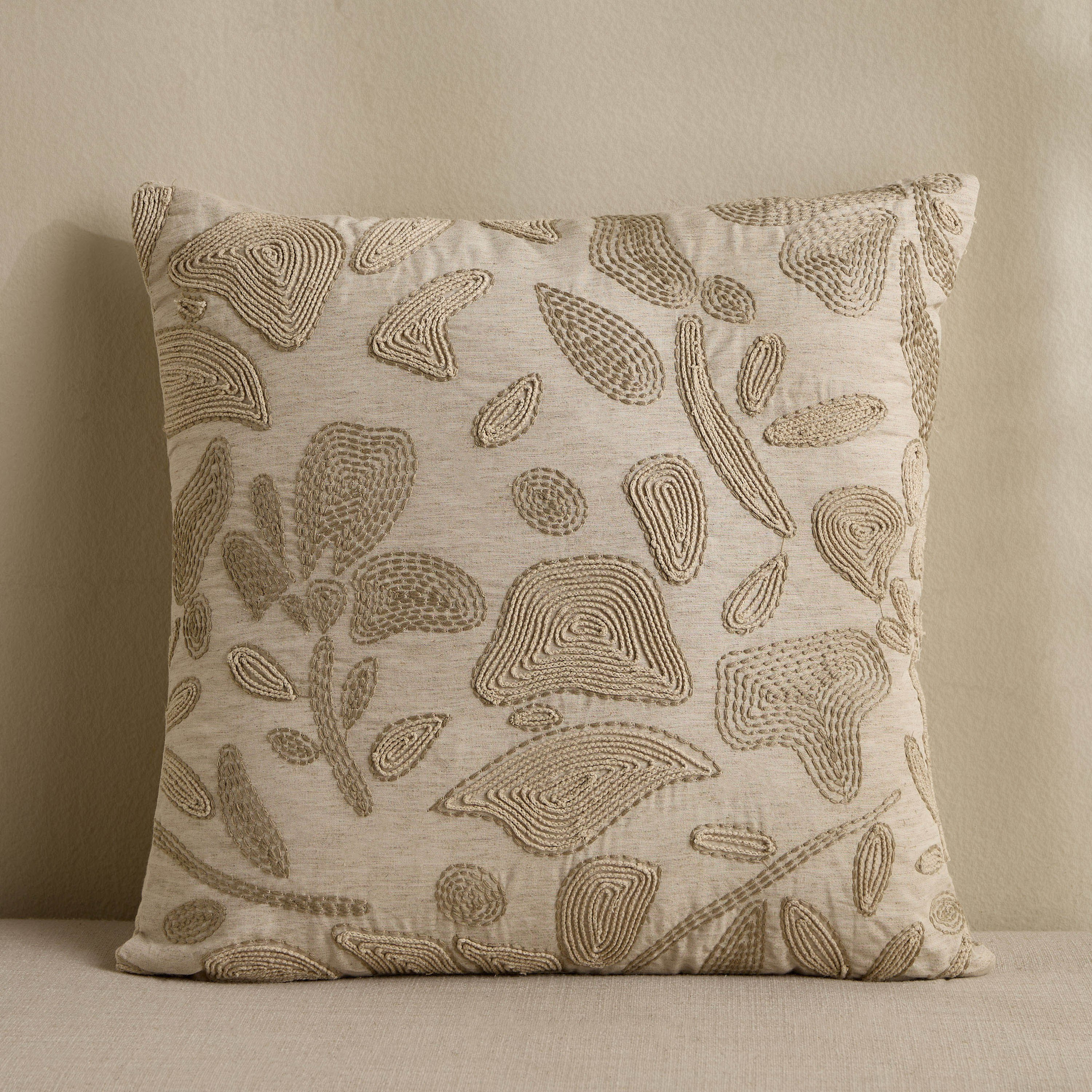 Tremula Embroidered Cushion Cover - 50x50 cm
