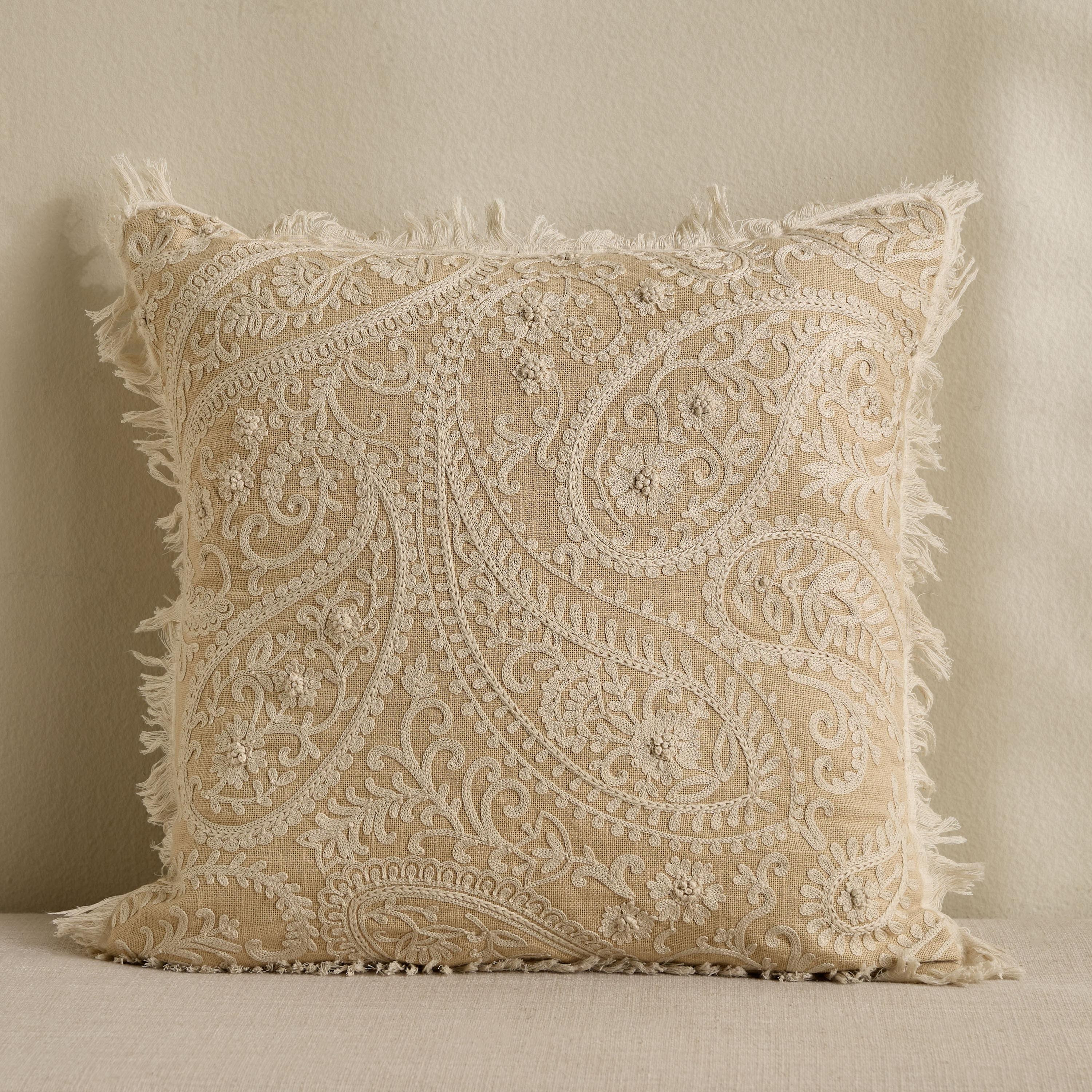 Amur Embroidered Cushion Cover - 50x50 cm