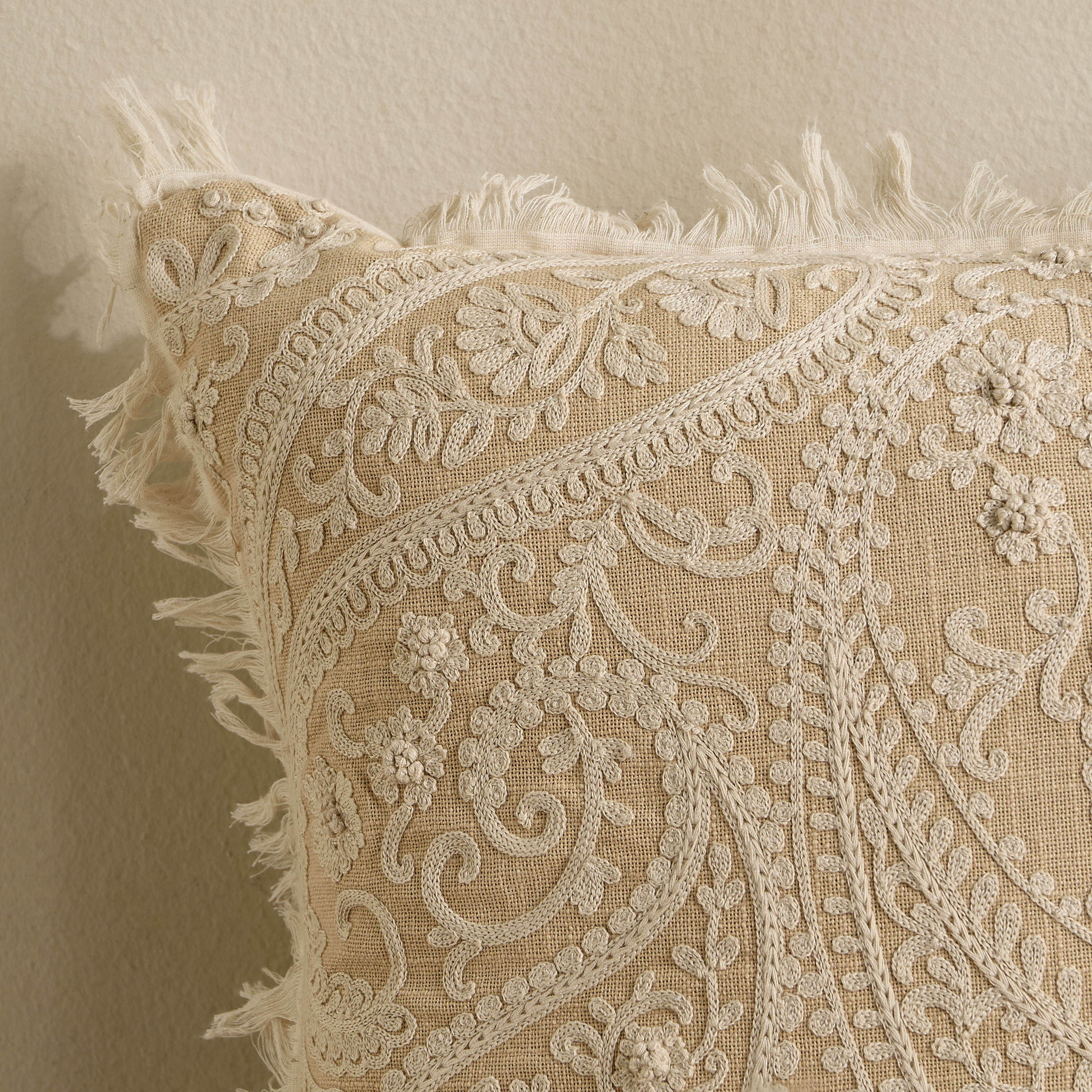Amur Embroidered Cushion Cover - 50x50 cm-household-cushionsandthrows-cushioncovers-image-2