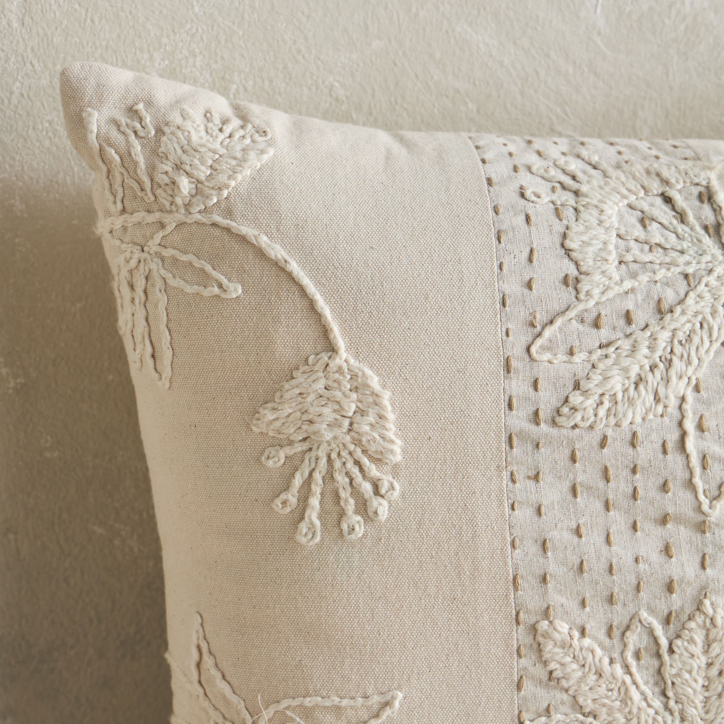 Keilani Jump Embroidered Filled Cushion - 50x50 cm-household-cushionsandthrows-filledcushions-decorativecushions-image-2