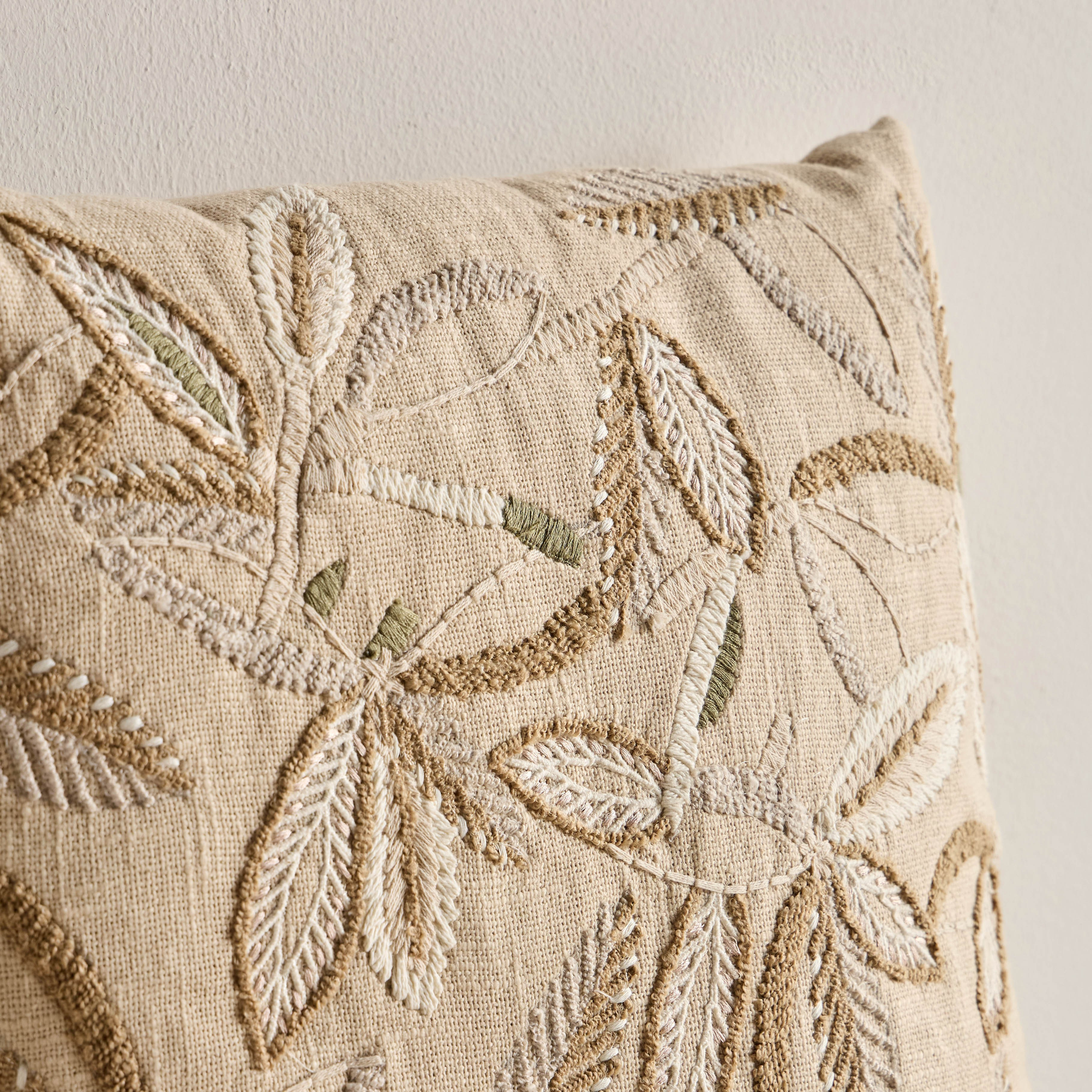 Dogra Embroidered Cushion Cover - 50x50 cm-household-cushionsandthrows-cushioncovers-image-2