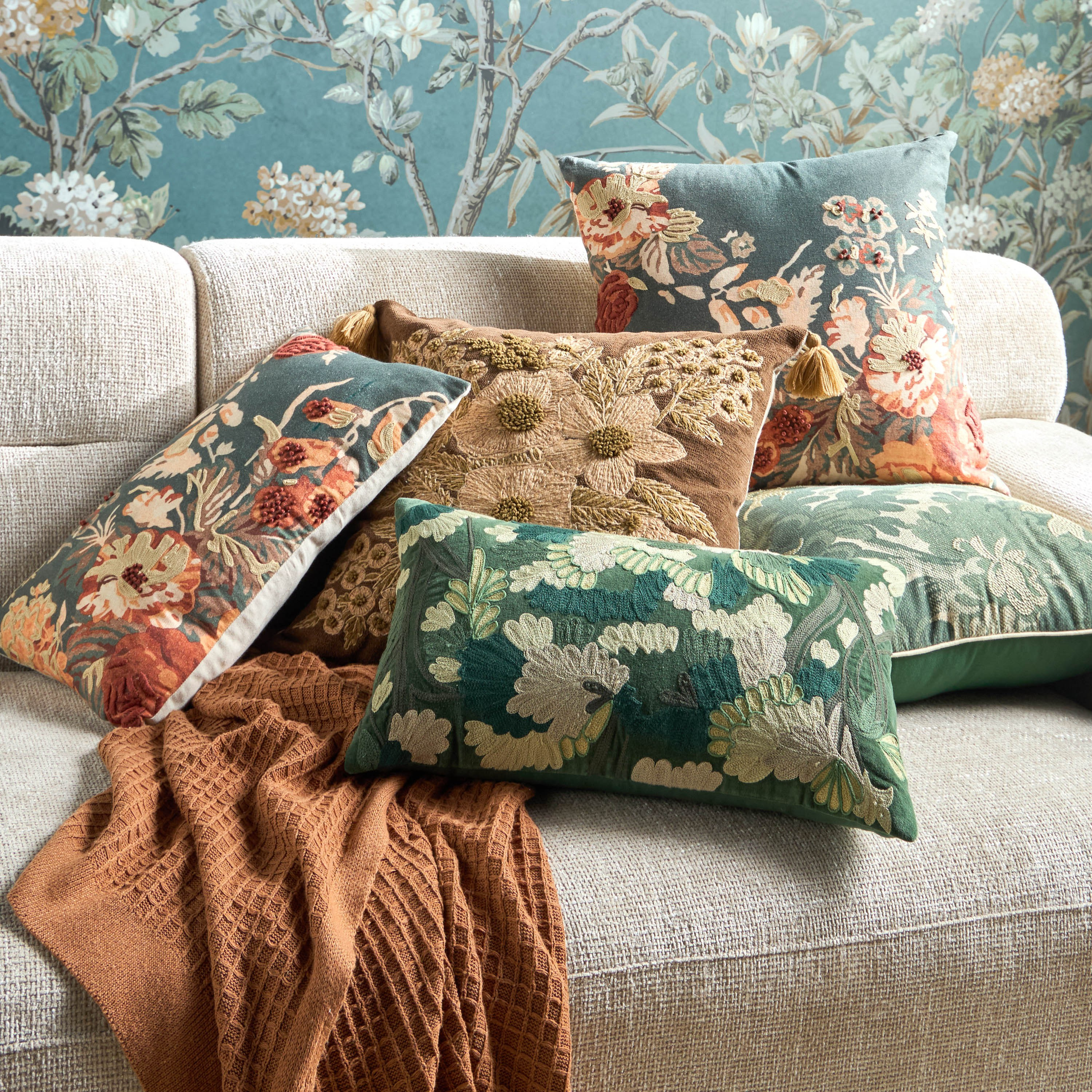غطاء وسادة بطبعات - فين - 50x50 سم-household-cushionsandthrows-cushioncovers-image-4